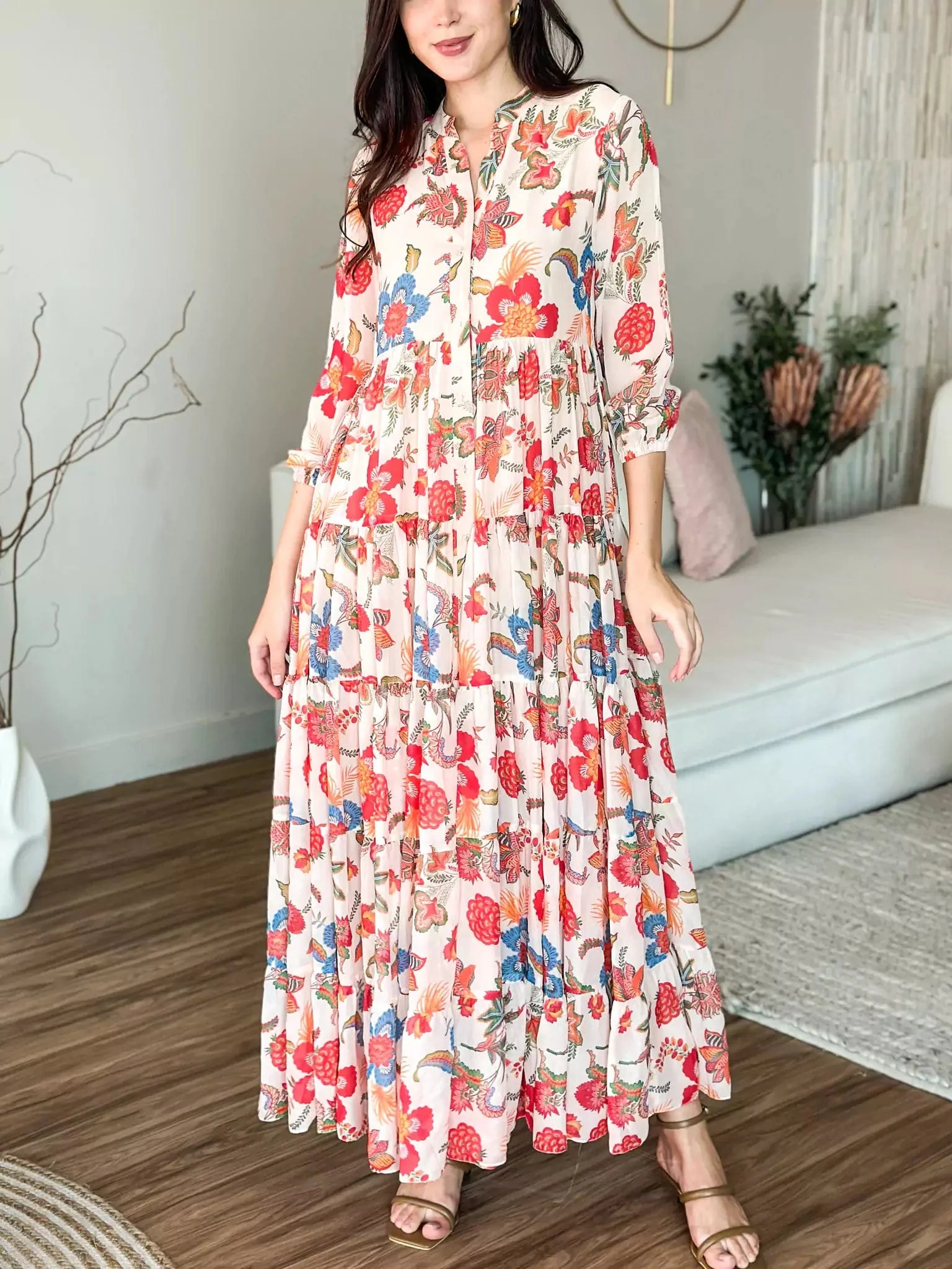 Hattie Floral Long Dress - Image 9