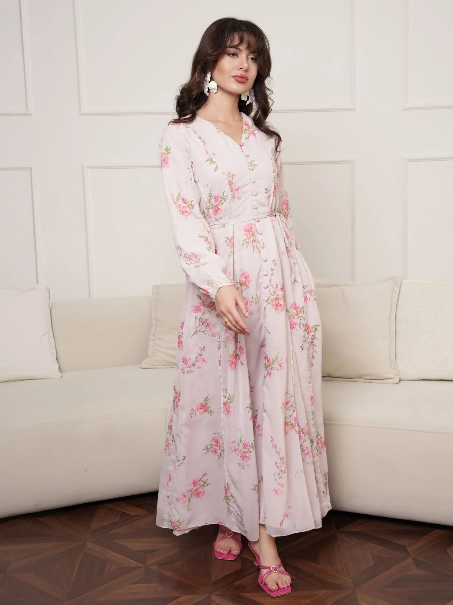Hinami Floral Long Dress