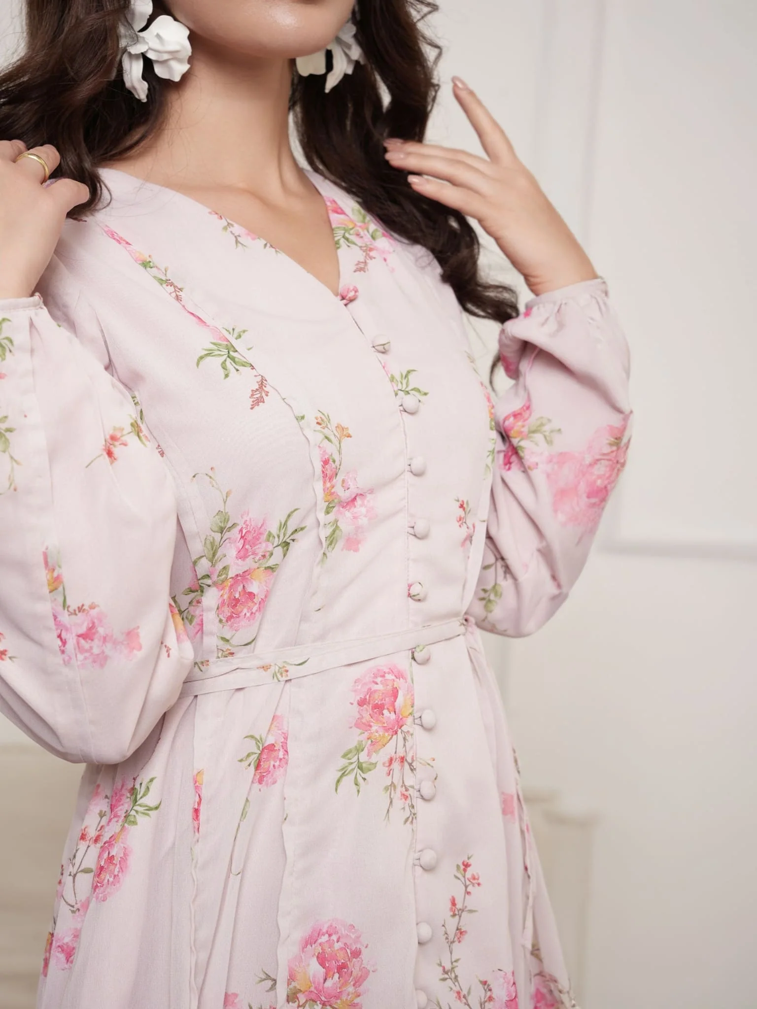 Hinami Floral Long Dress - Image 7