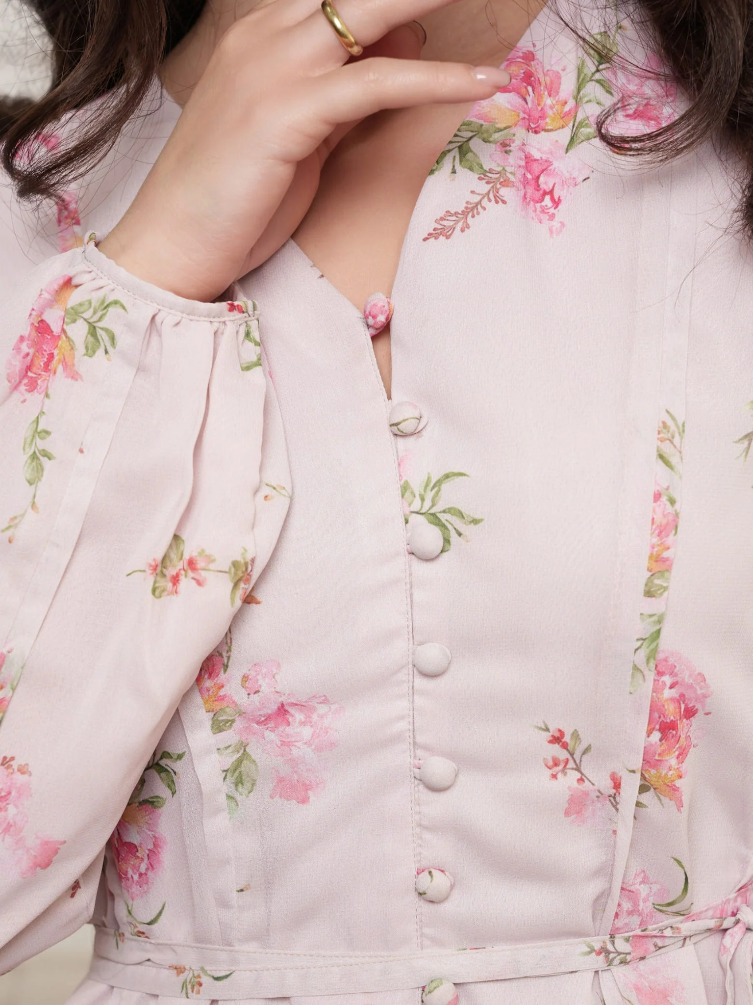Hinami Floral Long Dress - Image 8