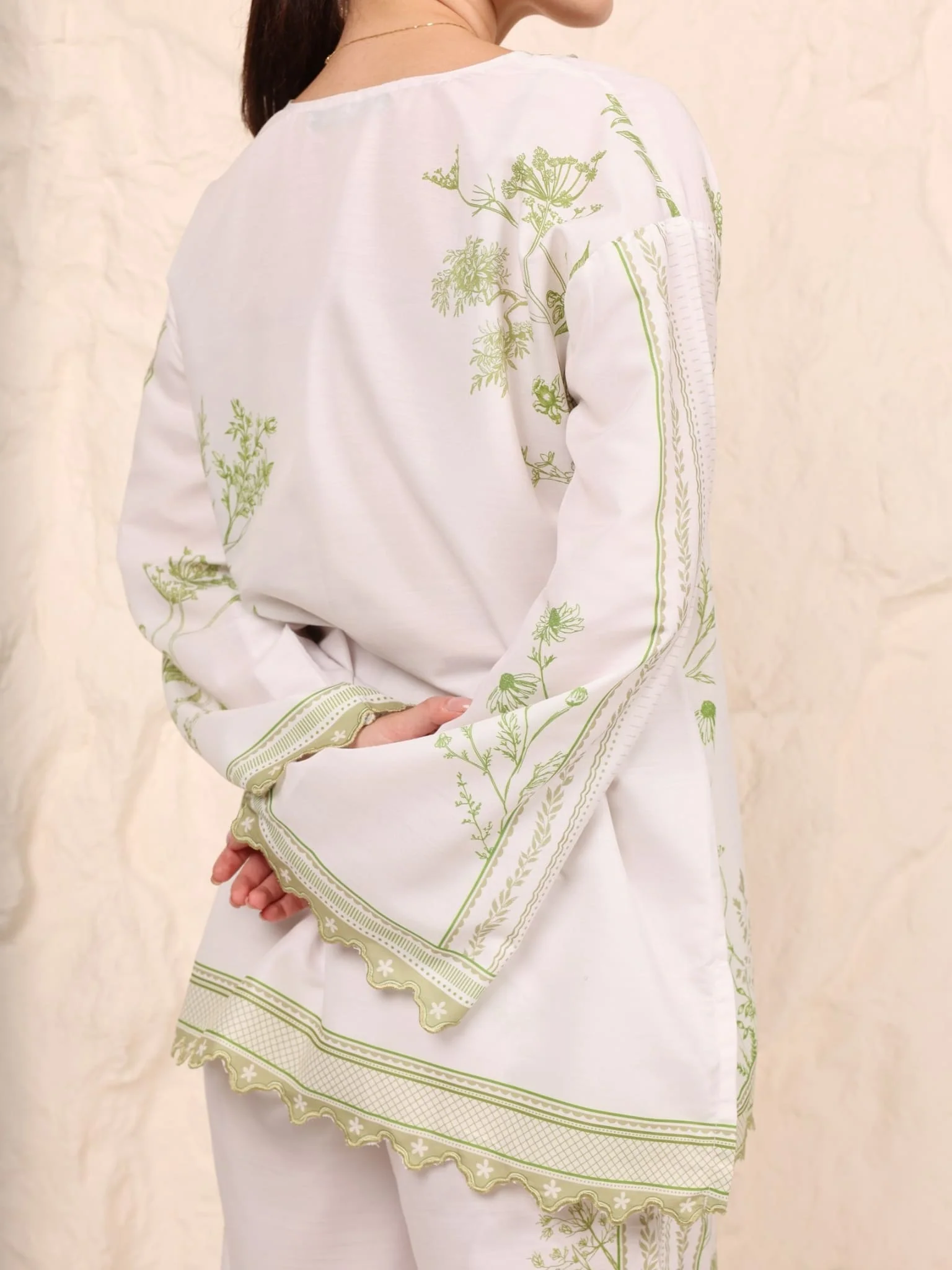 Imorian Green Scalloped Shirt - Image 4