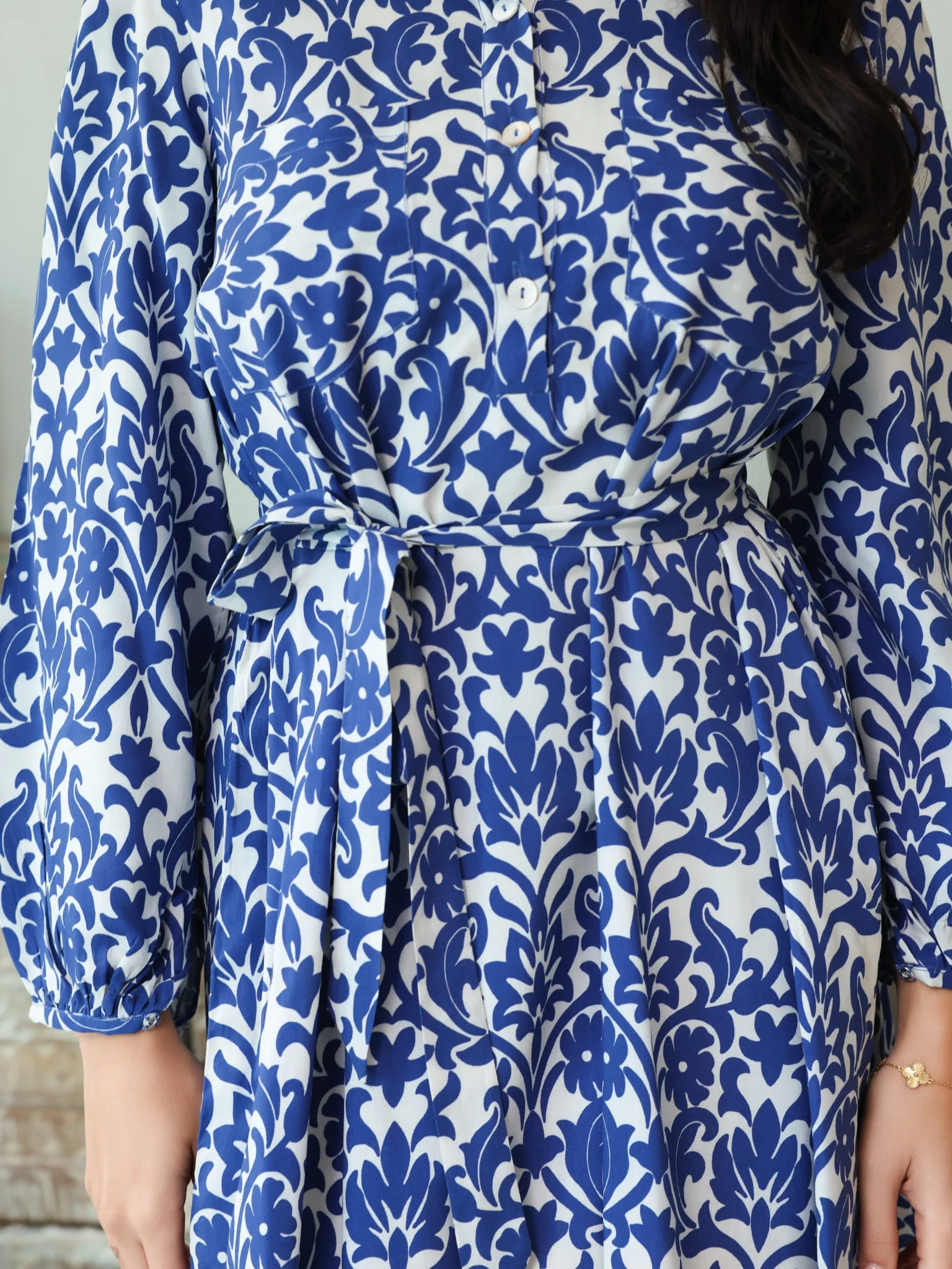 Inkris Blue Long Dress With Pockets - Image 2