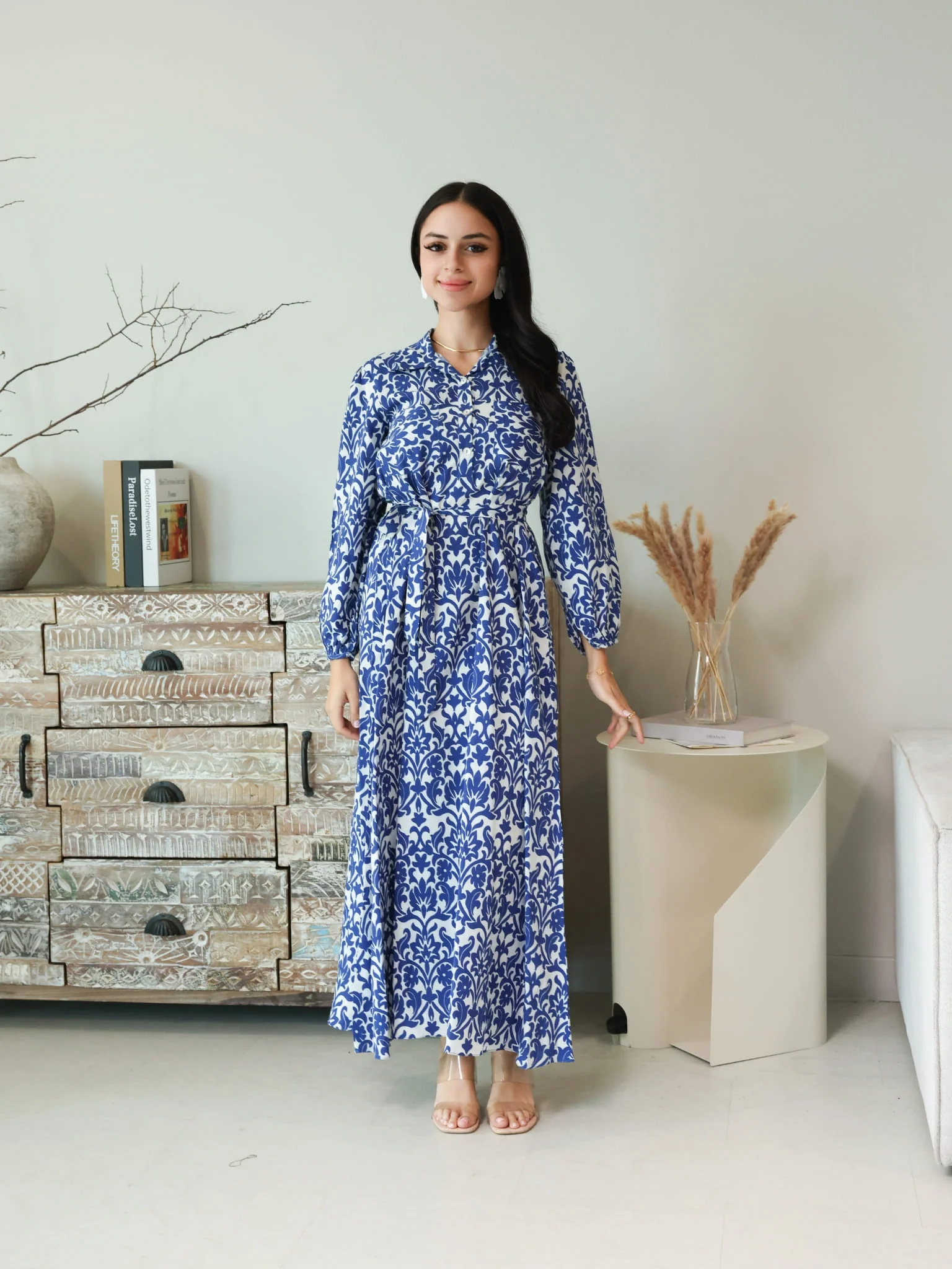Inkris Blue Long Dress With Pockets - Image 5