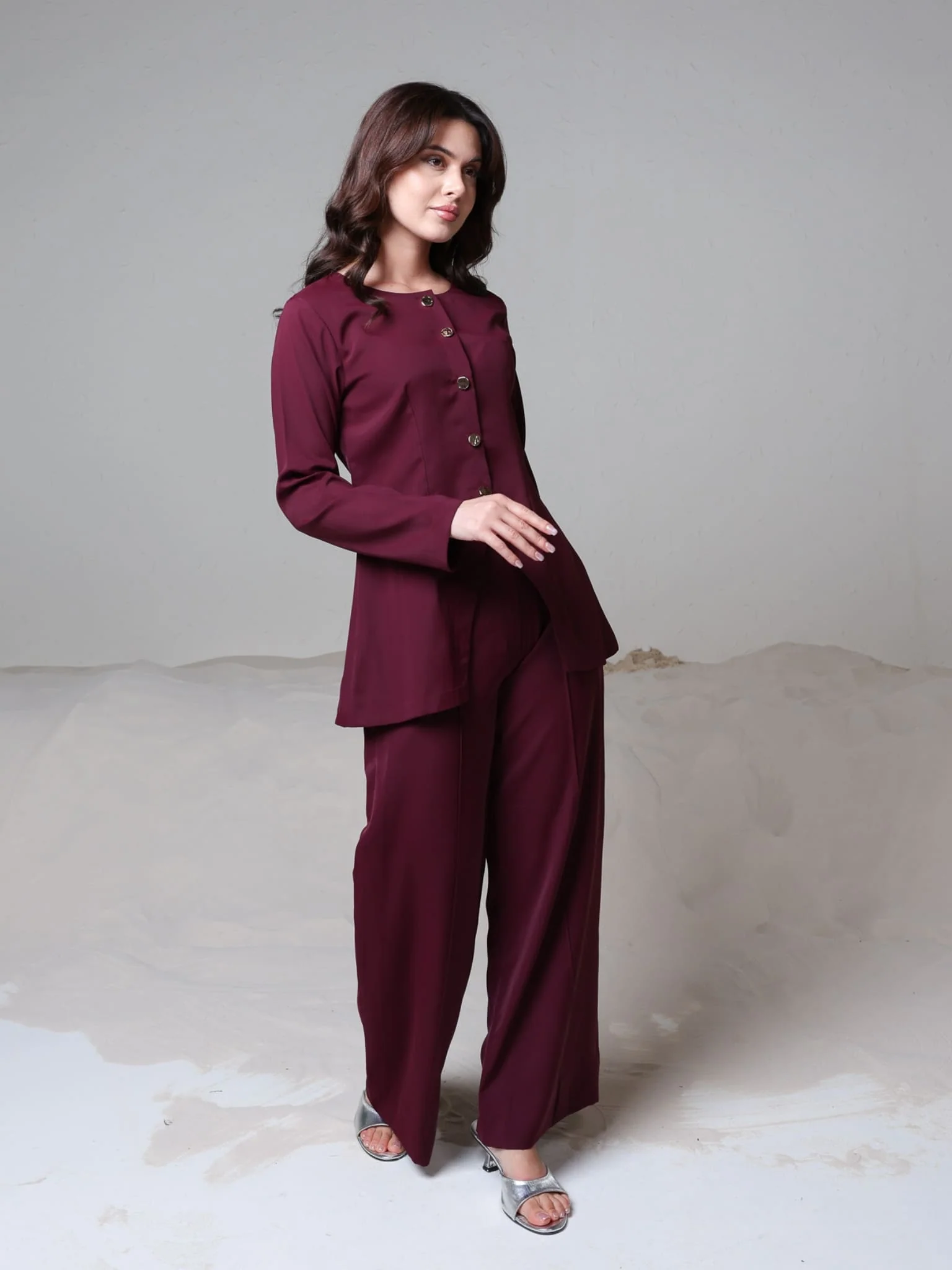 Izara Plum Co Ord Set - Image 5