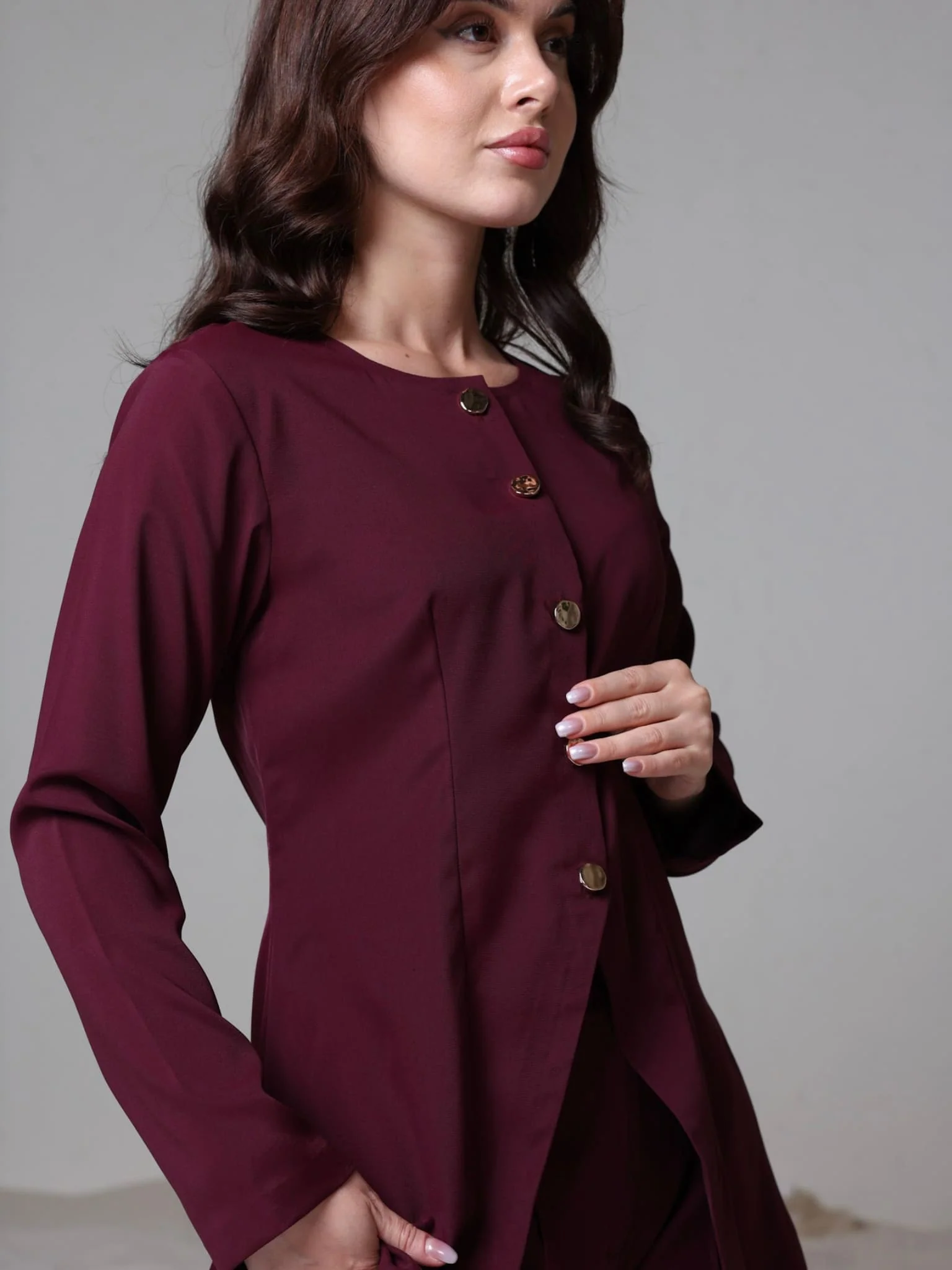 Izara Plum Co Ord Set - Image 6