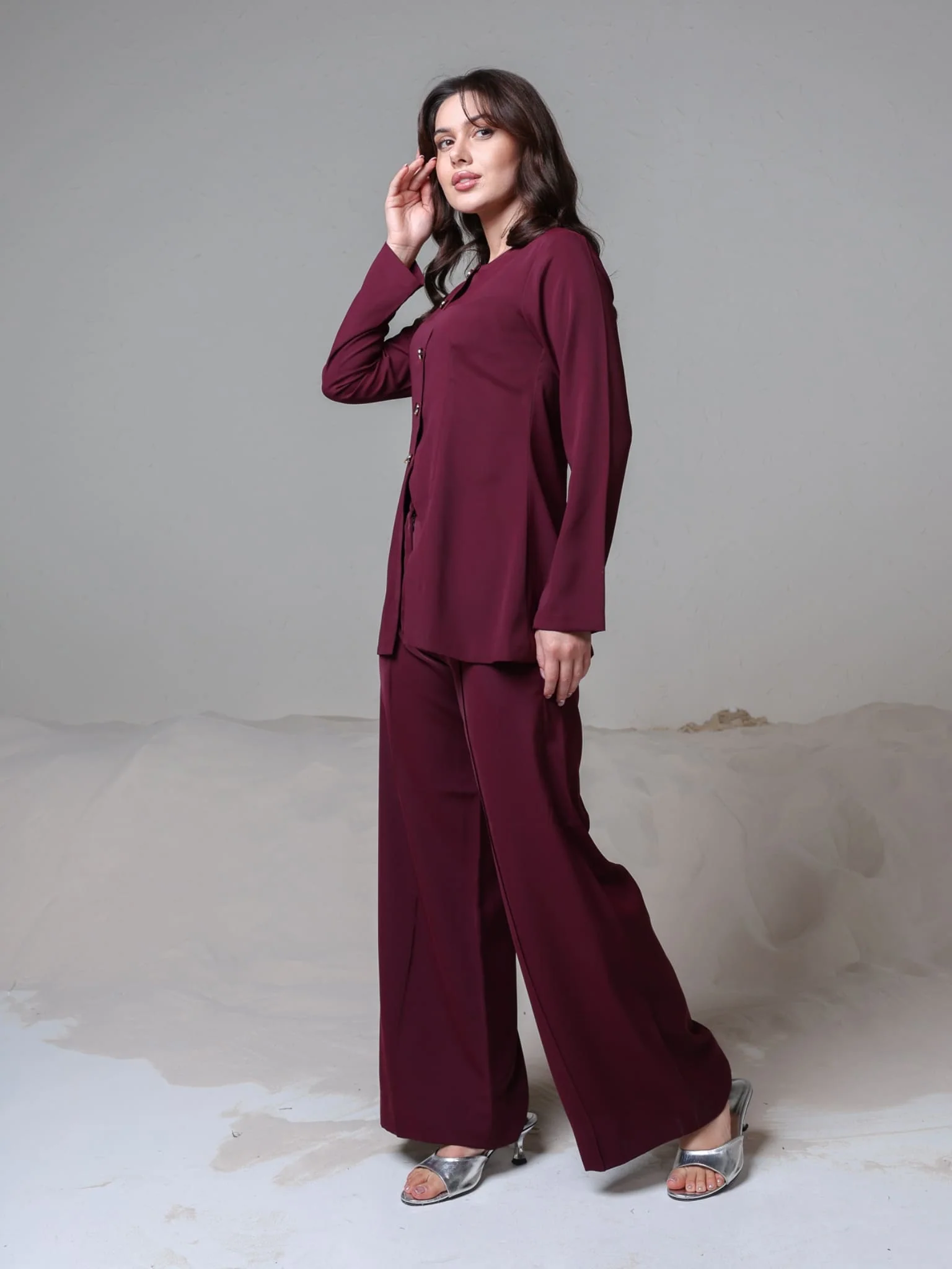 Izara Plum Co Ord Set - Image 8