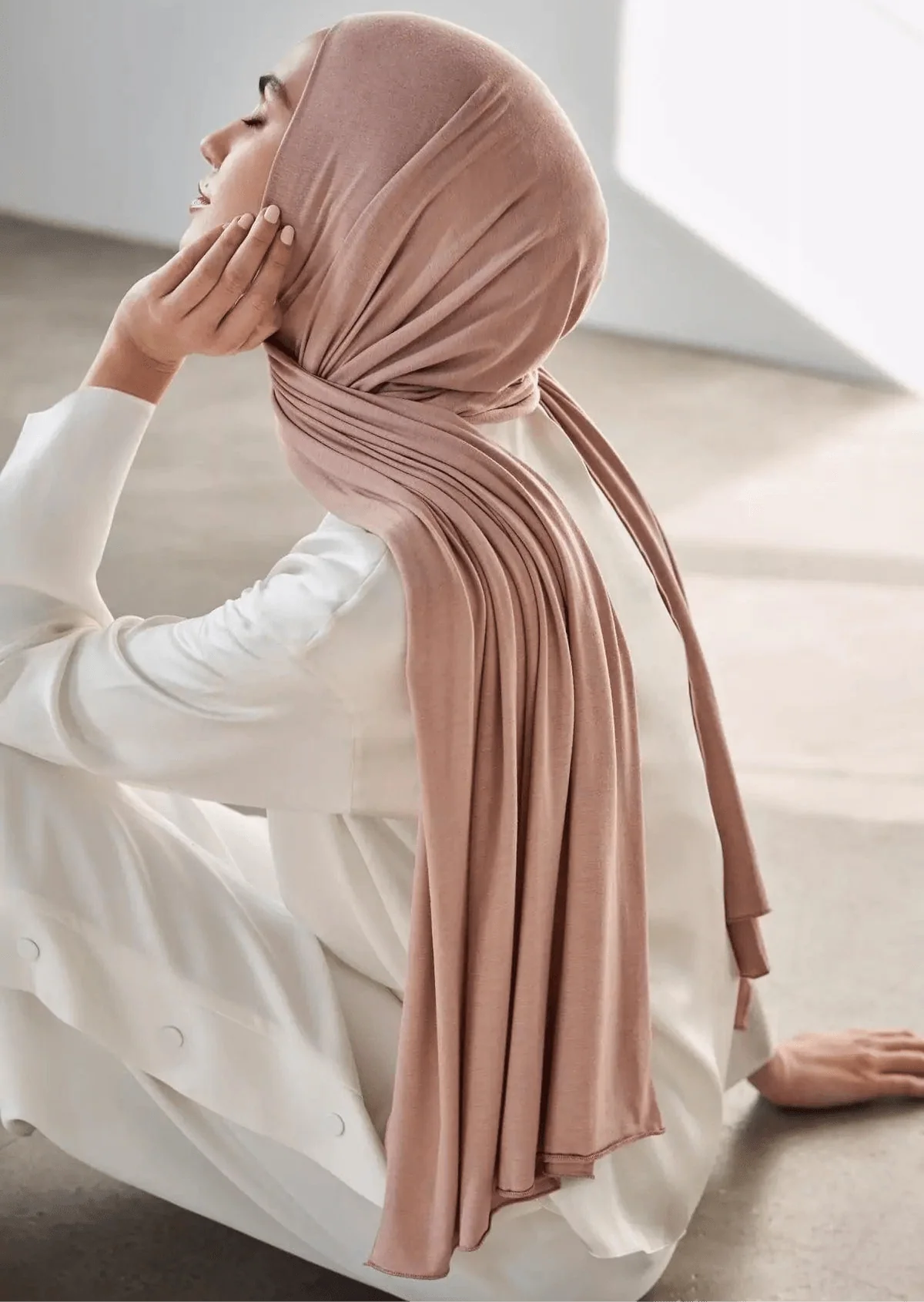 Jersey Hijab - Beige