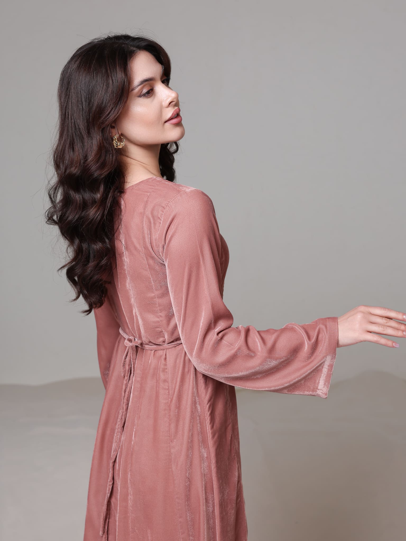 Jezebel Velvet Panel Dress - Image 5