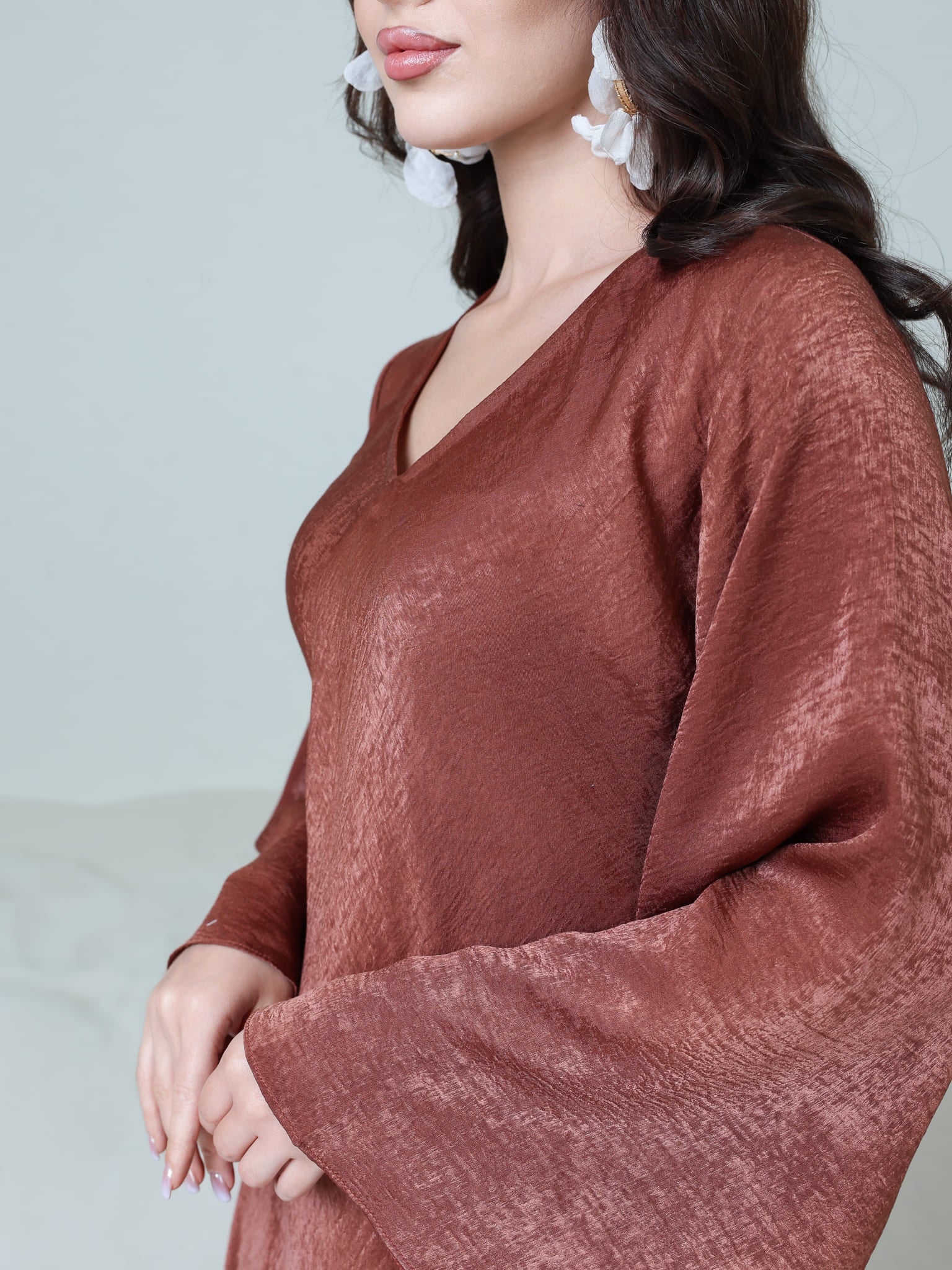 Juni Desert Soft Silk Dress - Image 4