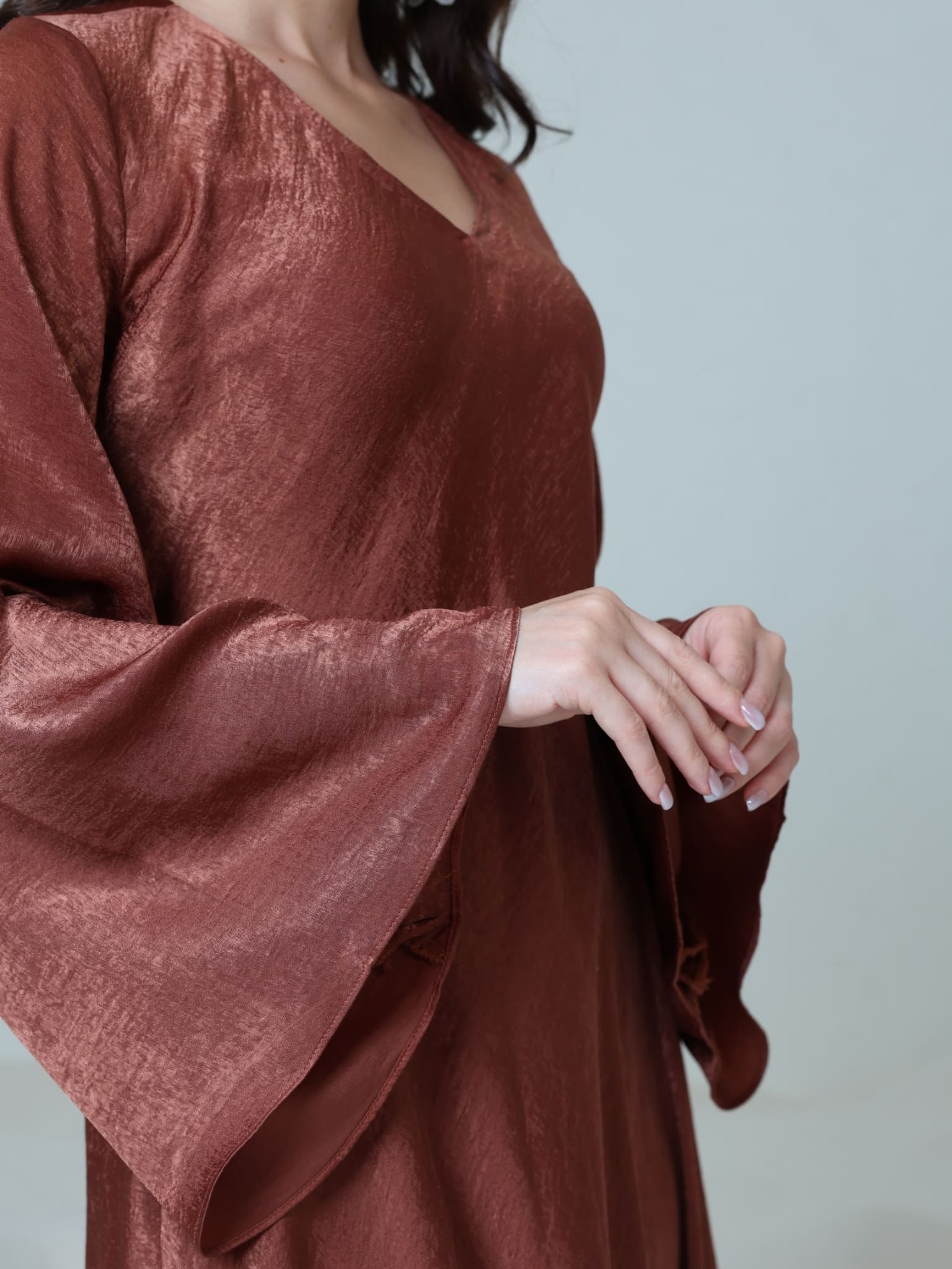Juni Desert Soft Silk Dress - Image 5