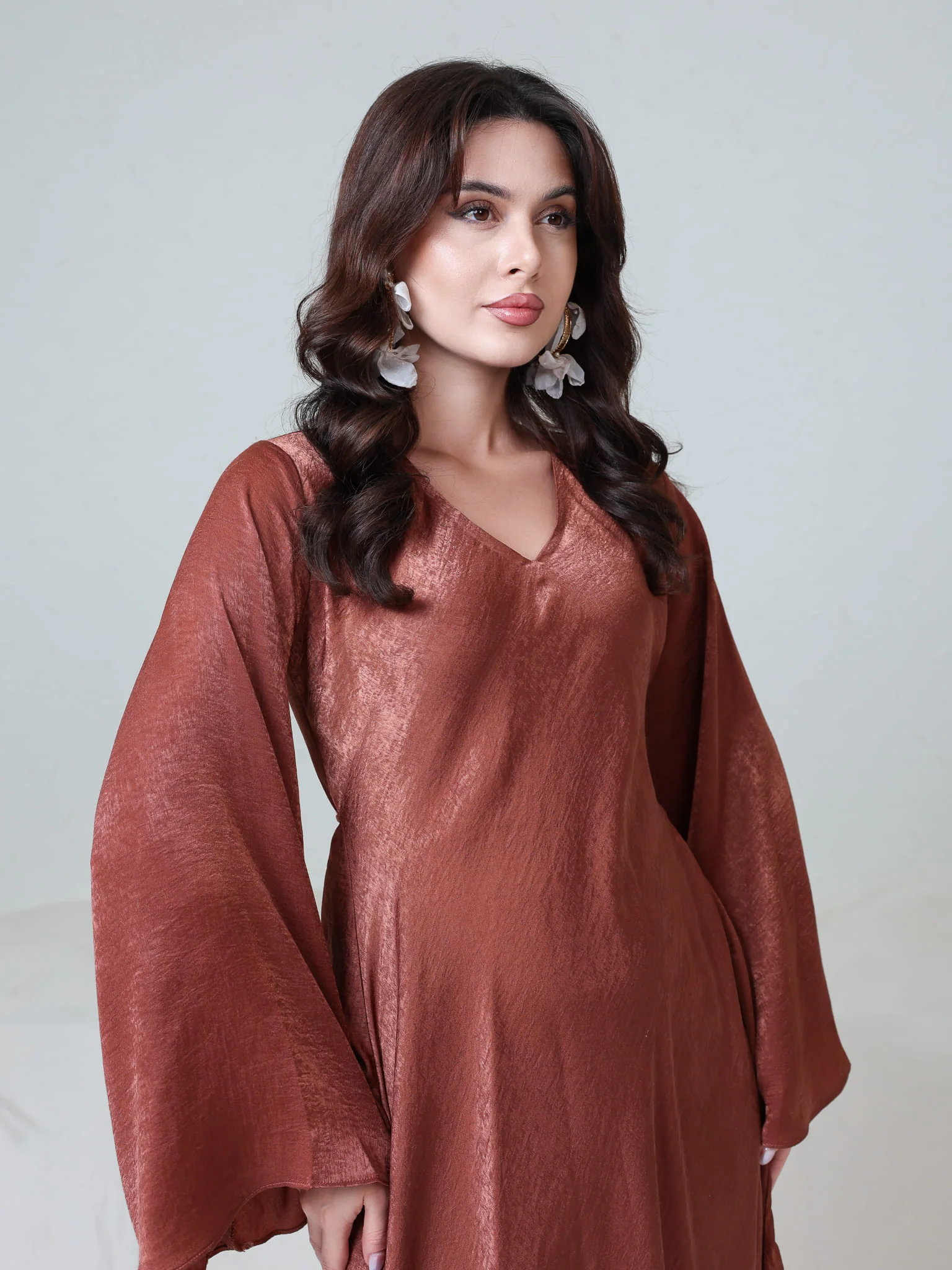 Juni Desert Soft Silk Dress - Image 6