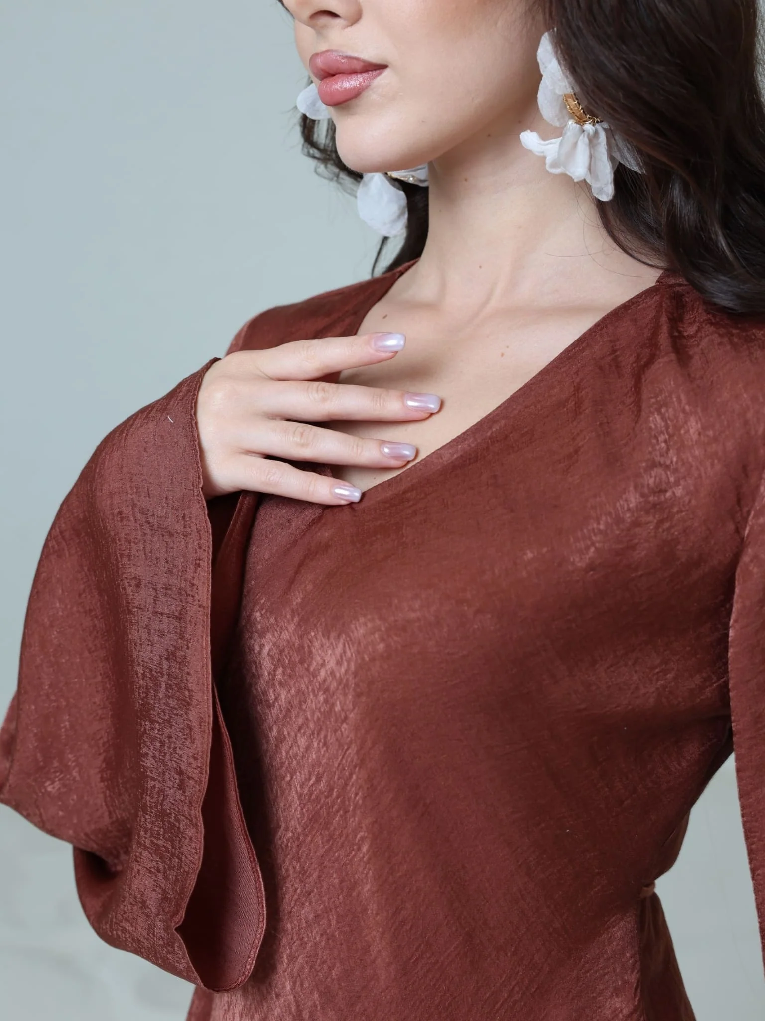 Juni Desert Soft Silk Dress - Image 7
