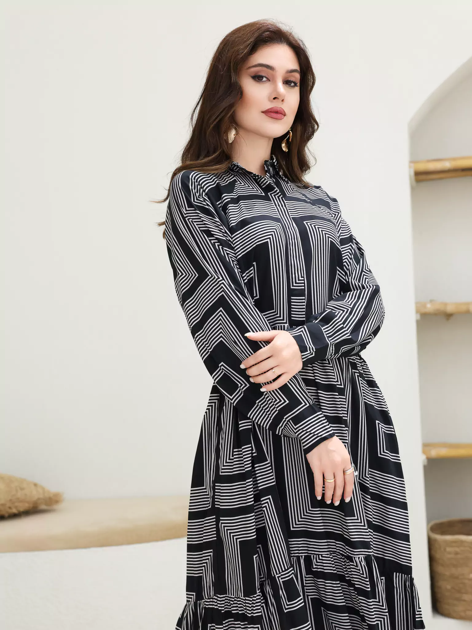 Kaleido Geometric Print Dress - Image 6