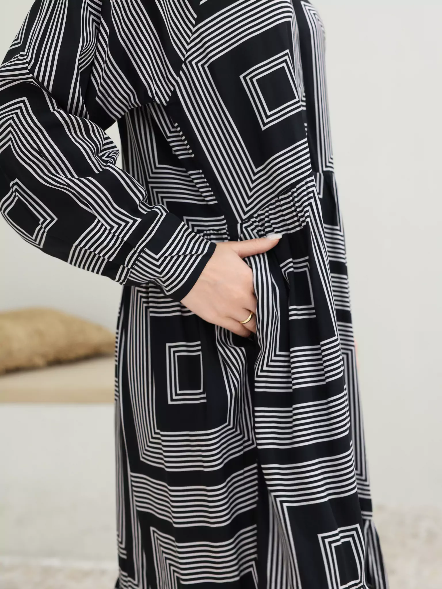 Kaleido Geometric Print Dress - Image 7