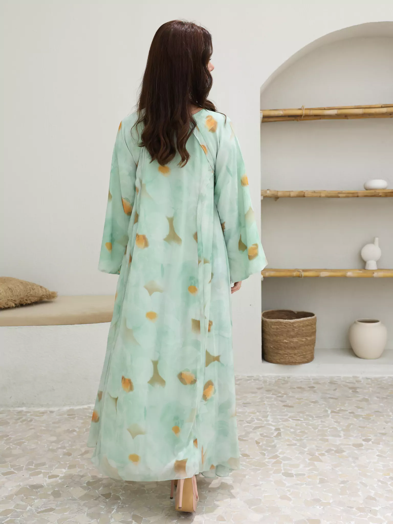 Karlie Printed Long Dress - Image 3