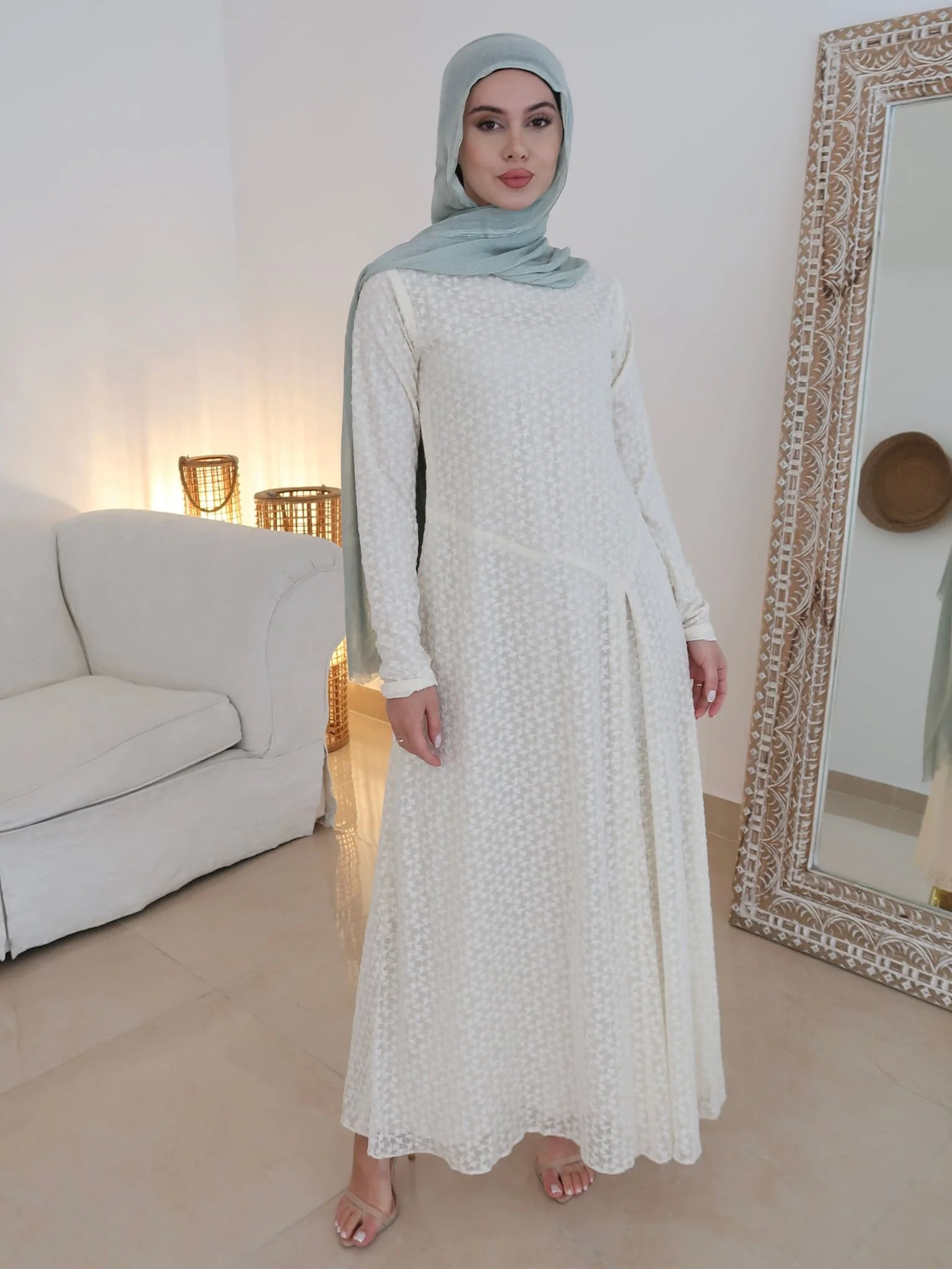 Lavor Net Long Dress - Image 4