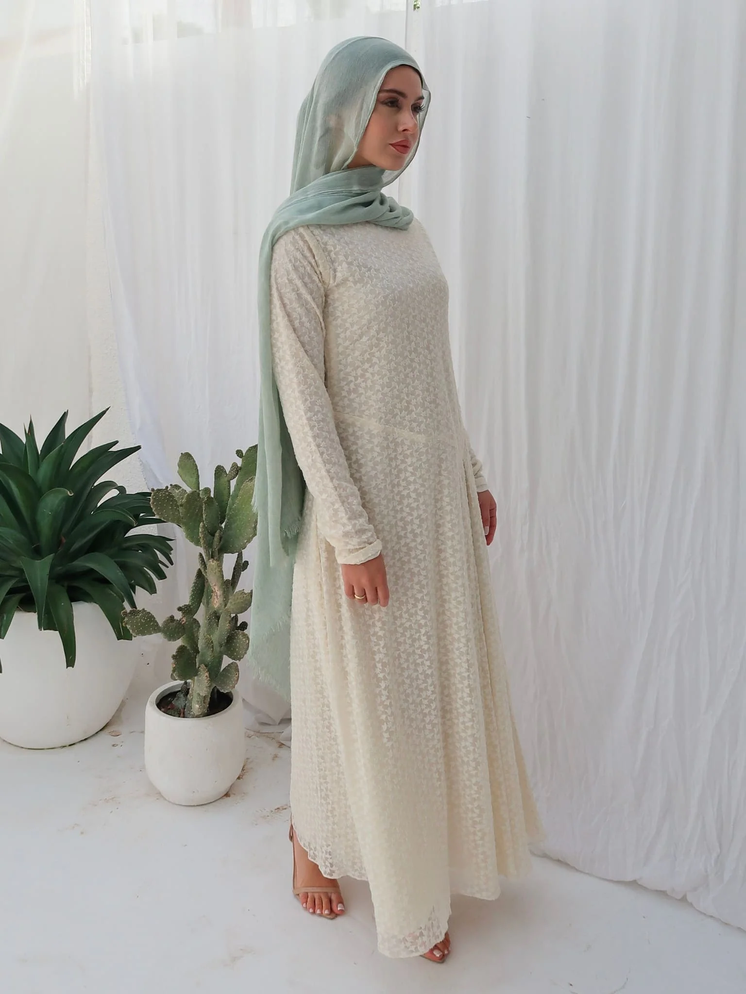 Lavor Net Long Dress - Image 5