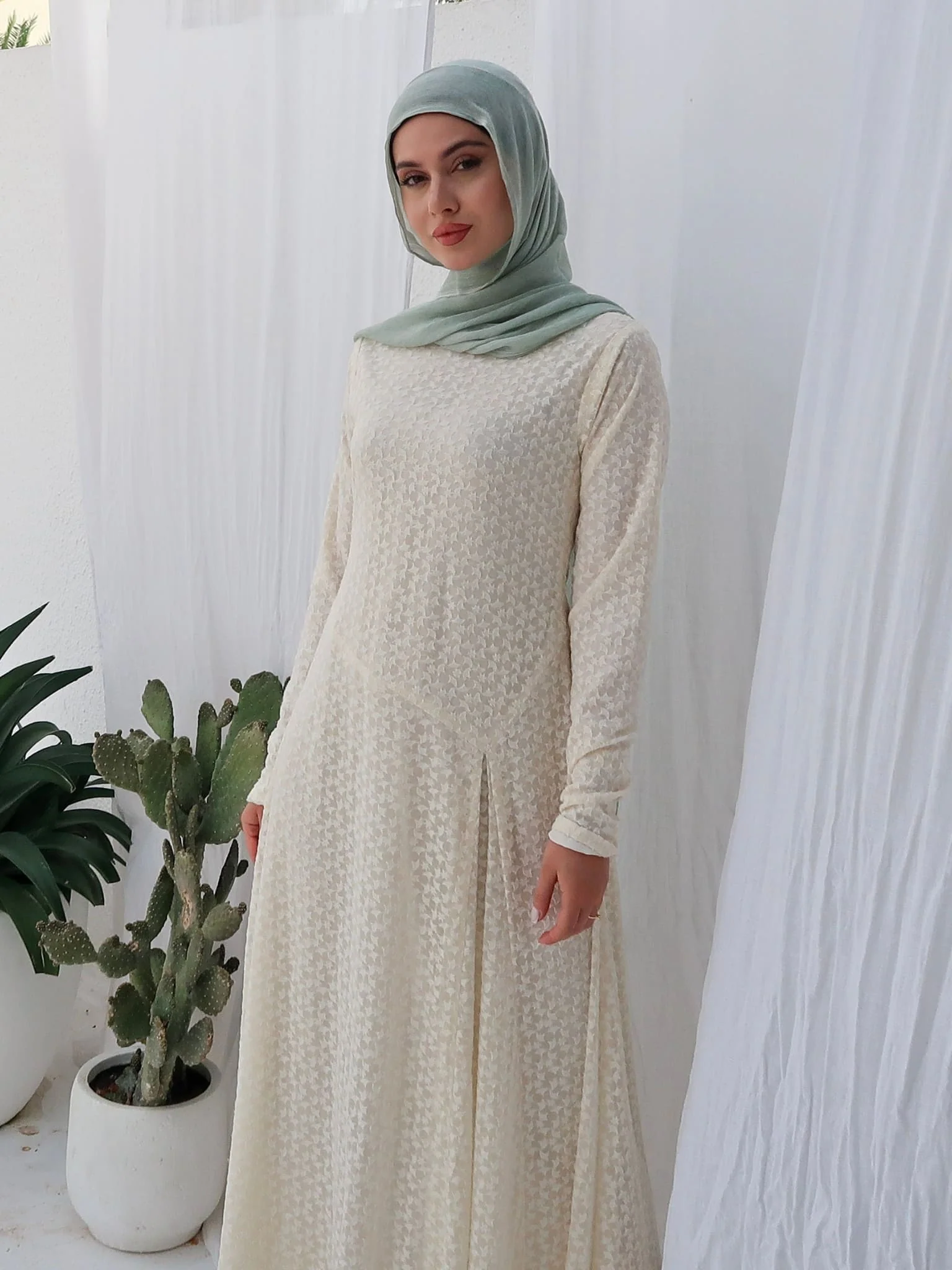 Lavor Net Long Dress - Image 6