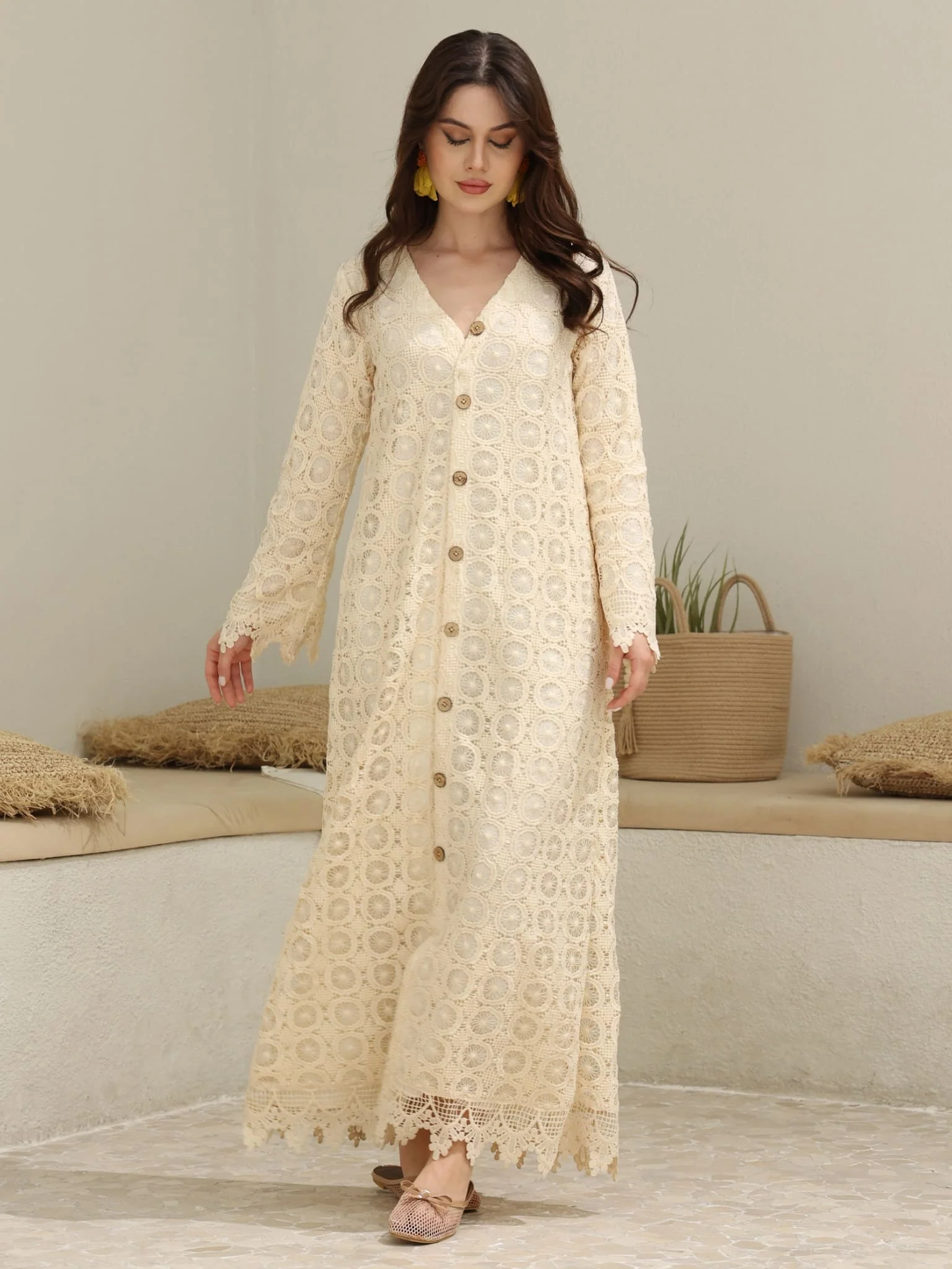 Lilium Crochet Long Dress