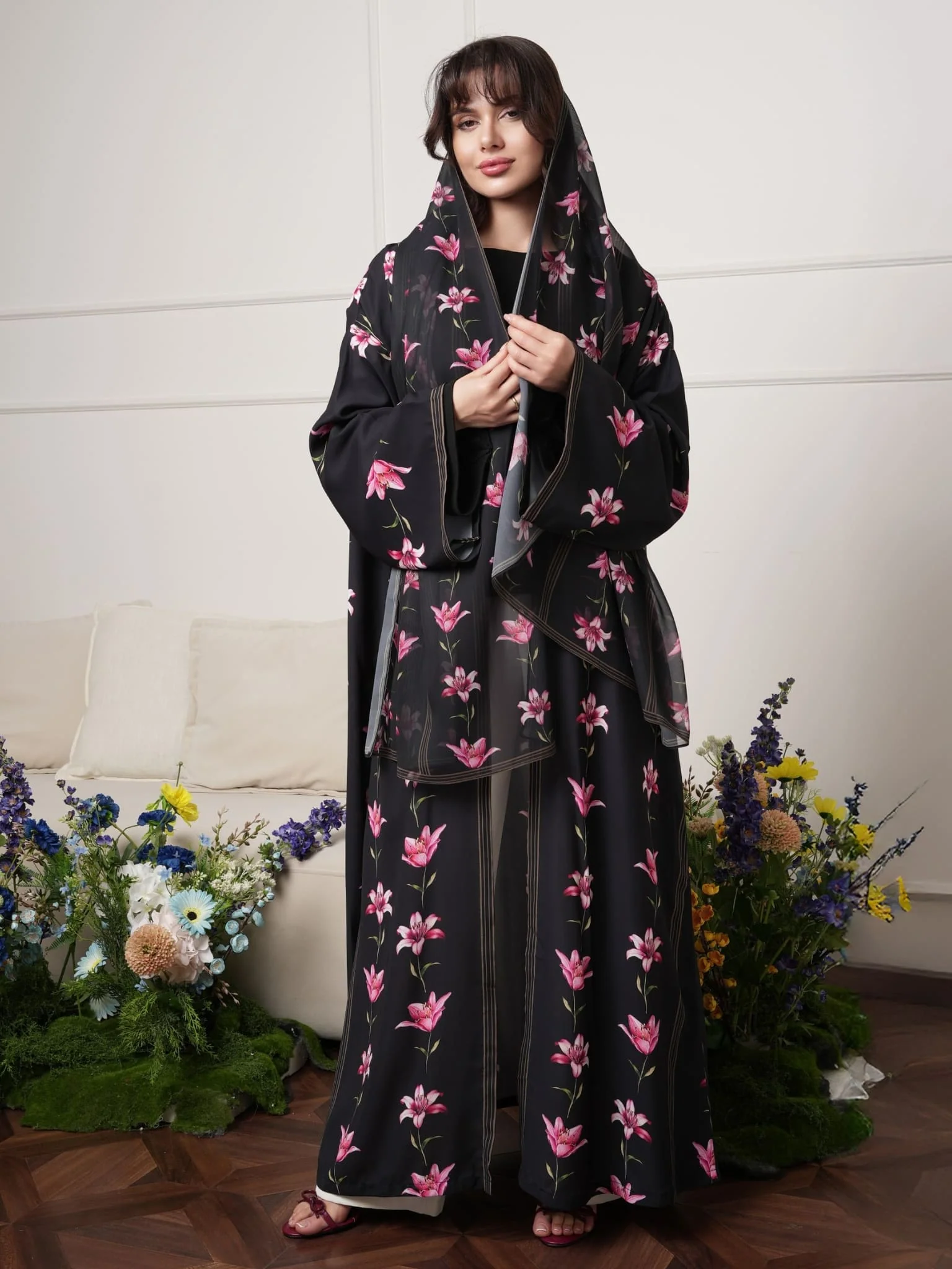 Lily Breeze Black Tulip Stole / Sheila - Image 5