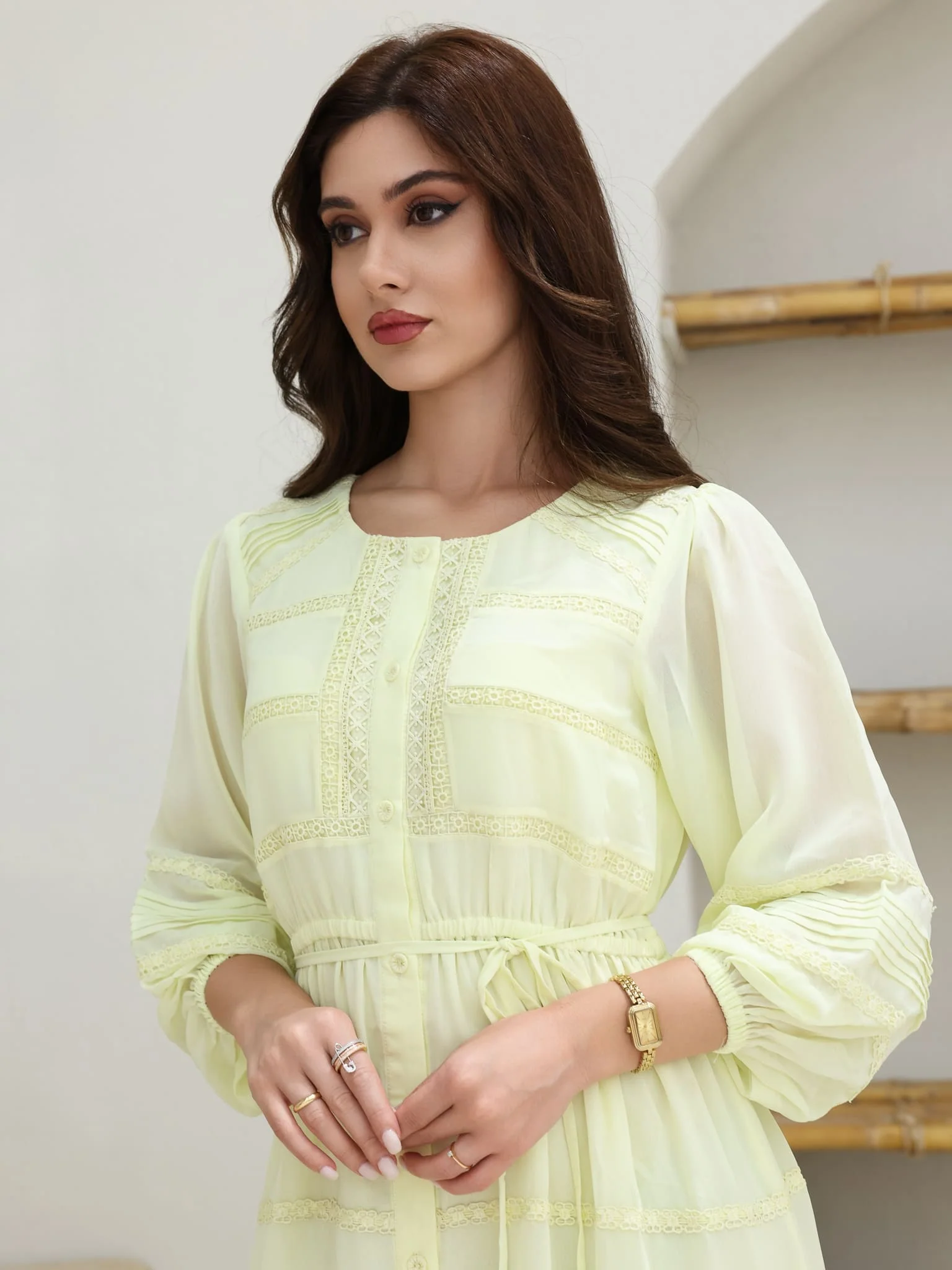 Limelette Lace Long Dress - Image 3