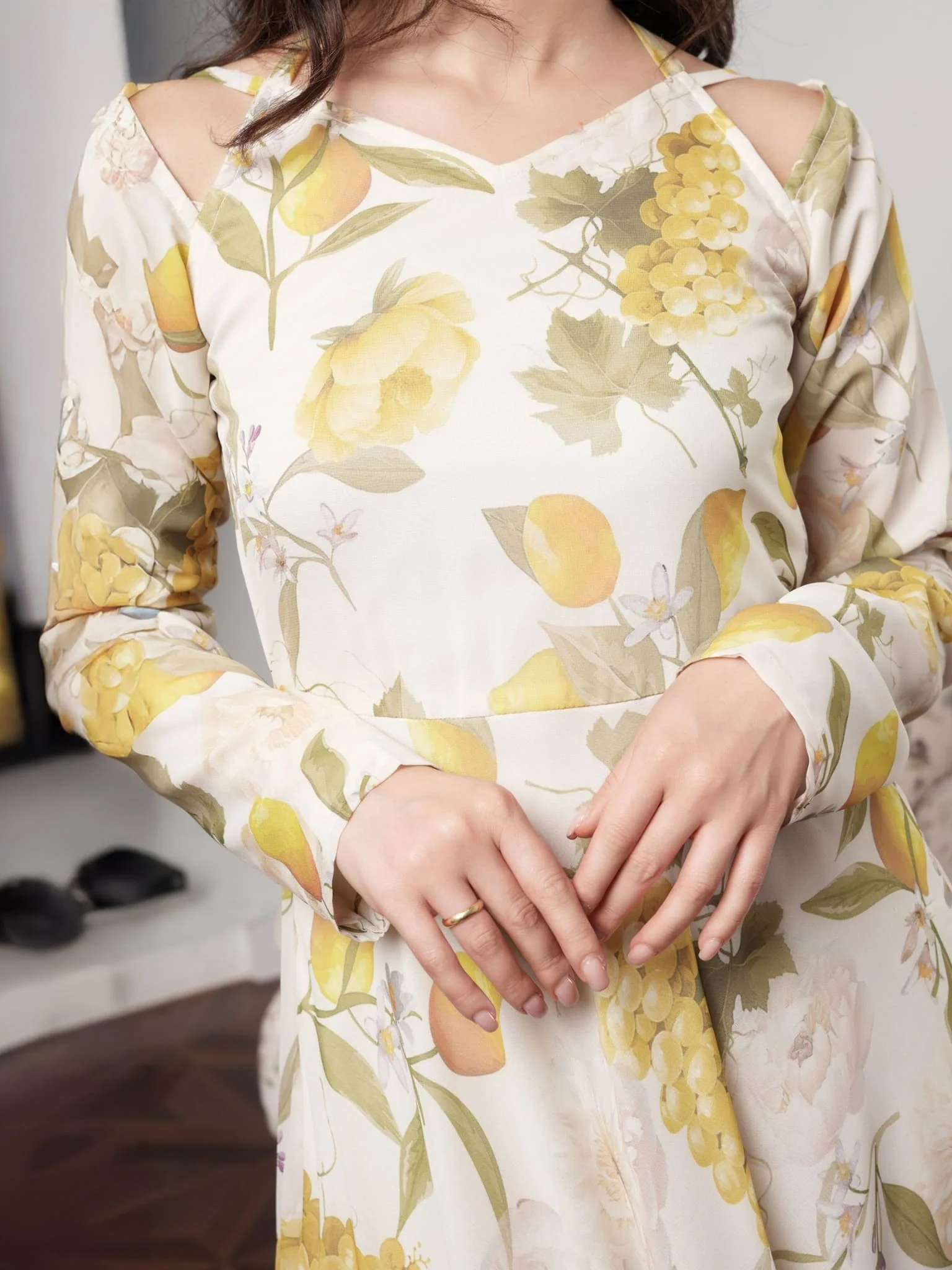 Limonelle Printed Long Dress - Image 2