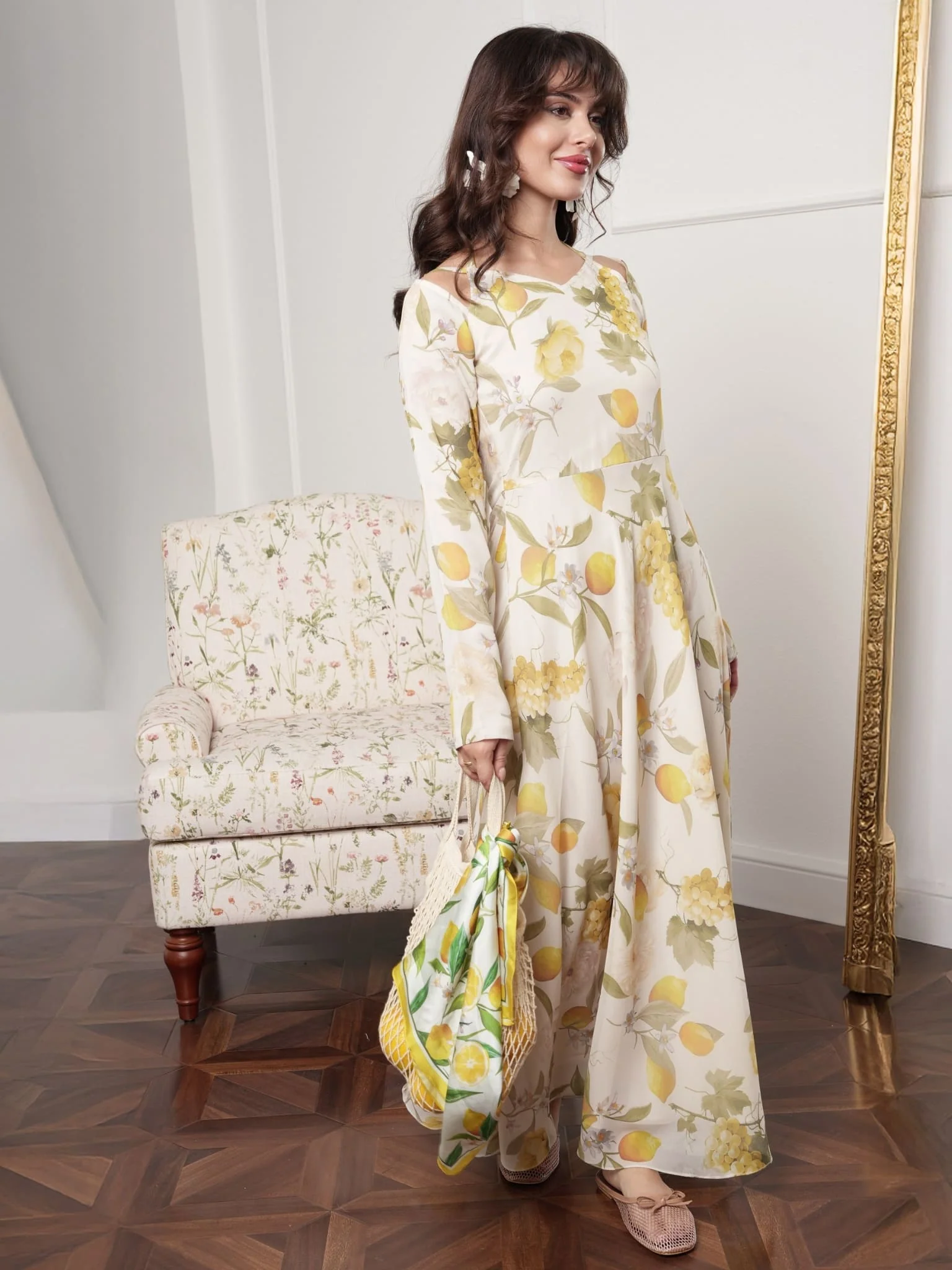 Limonelle Printed Long Dress - Image 5