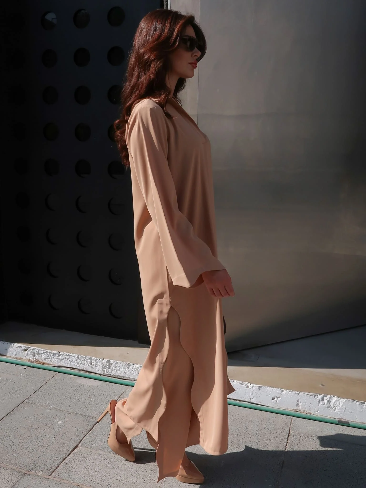Lyric Swirl Twirl Beige Co Ord Set - Image 12
