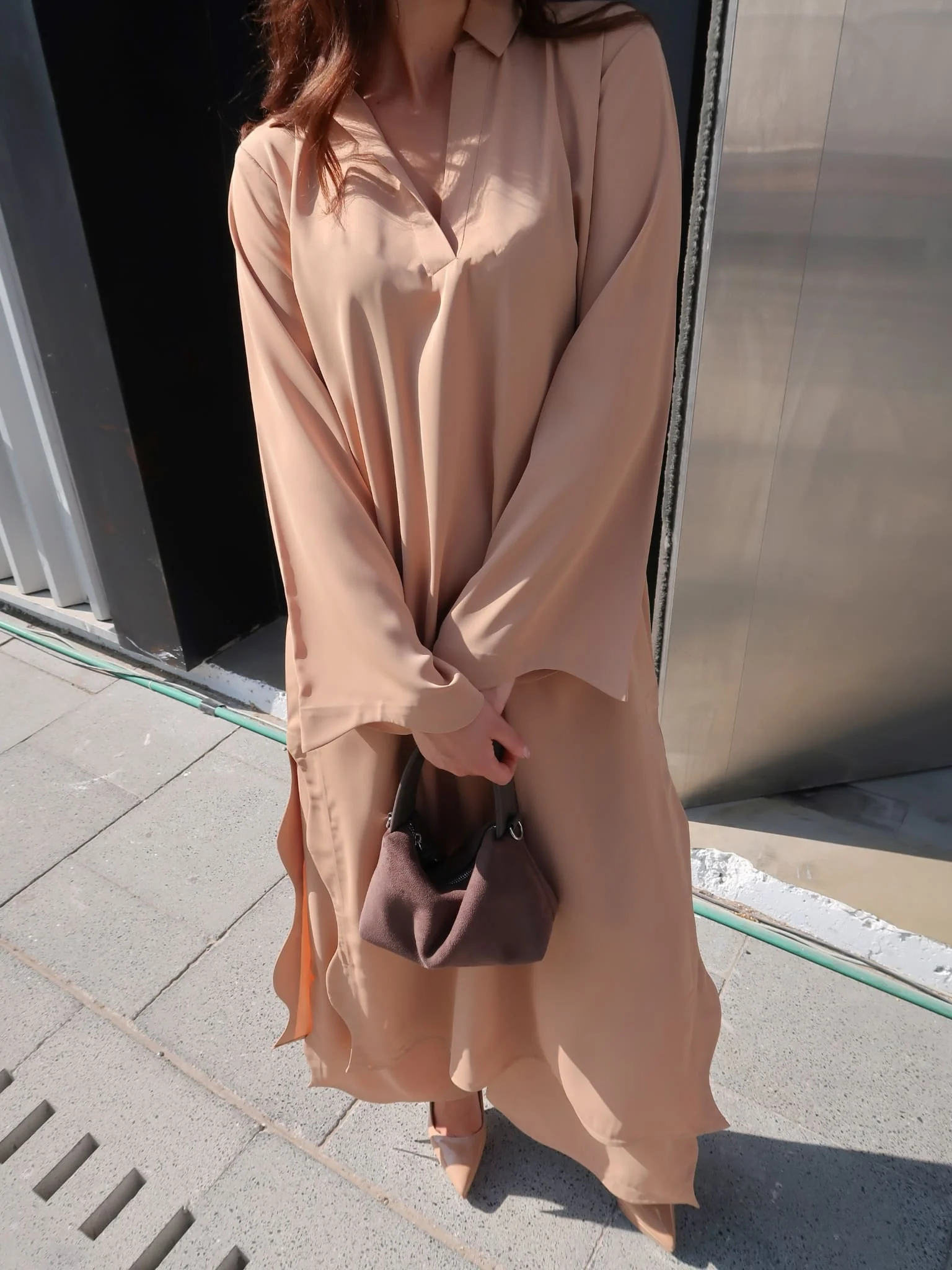 Lyric Swirl Twirl Beige Co Ord Set - Image 2