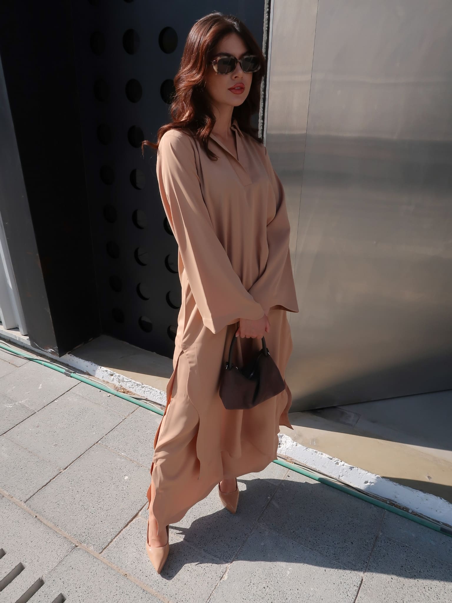 Lyric Swirl Twirl Beige Co Ord Set - Image 6