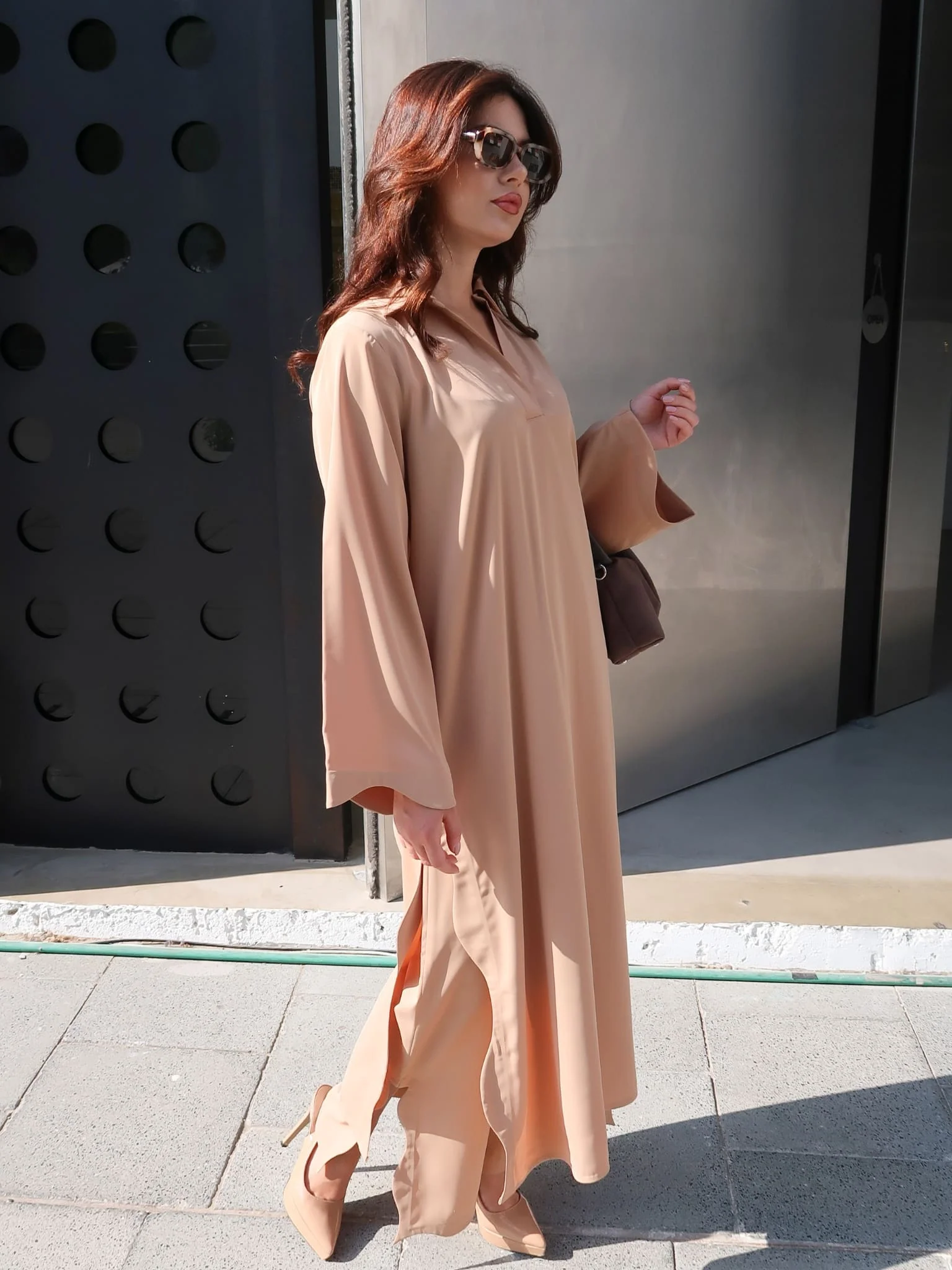 Lyric Swirl Twirl Beige Co Ord Set - Image 9