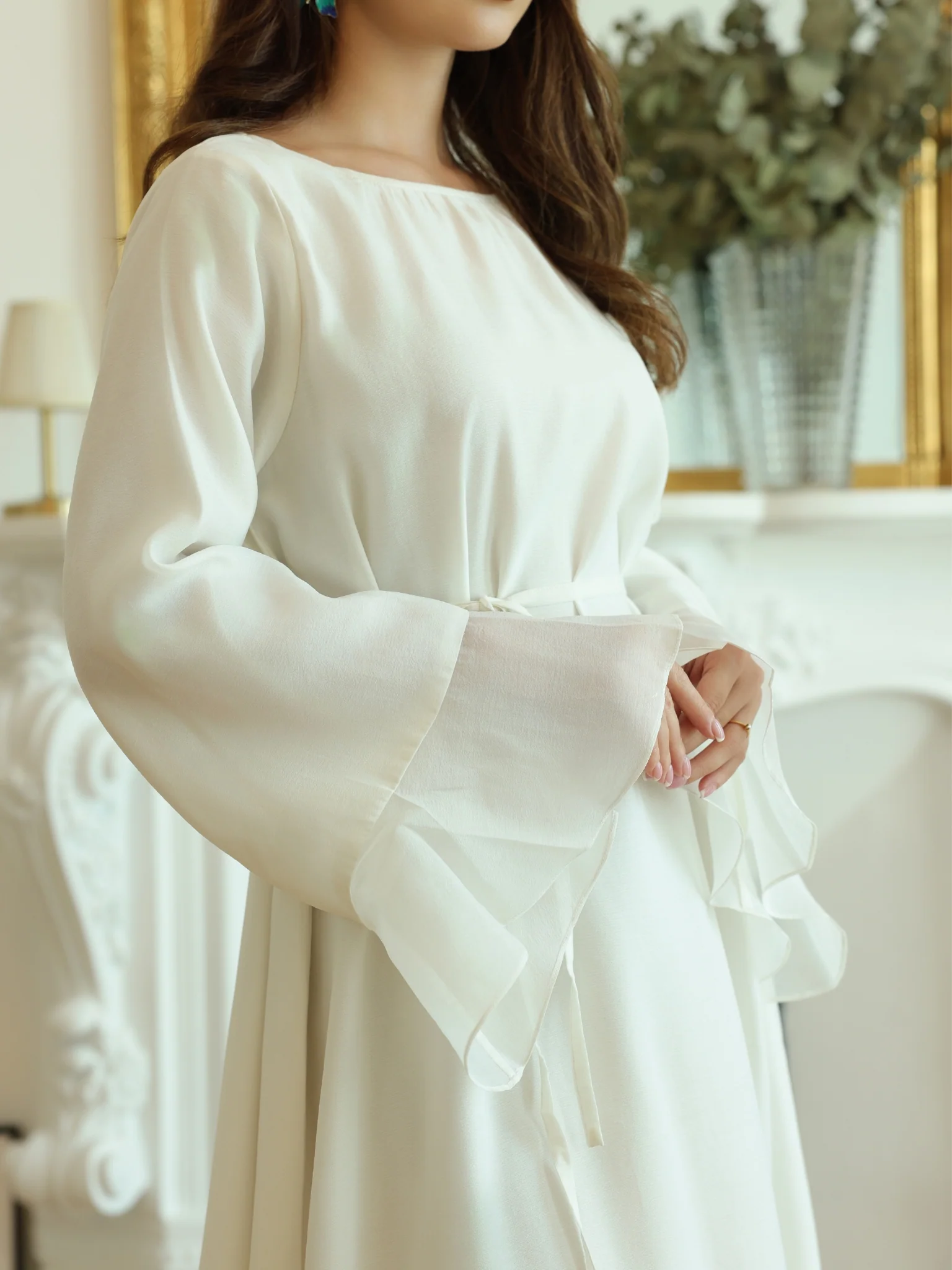 Maeve White Flowy Dress - Image 2