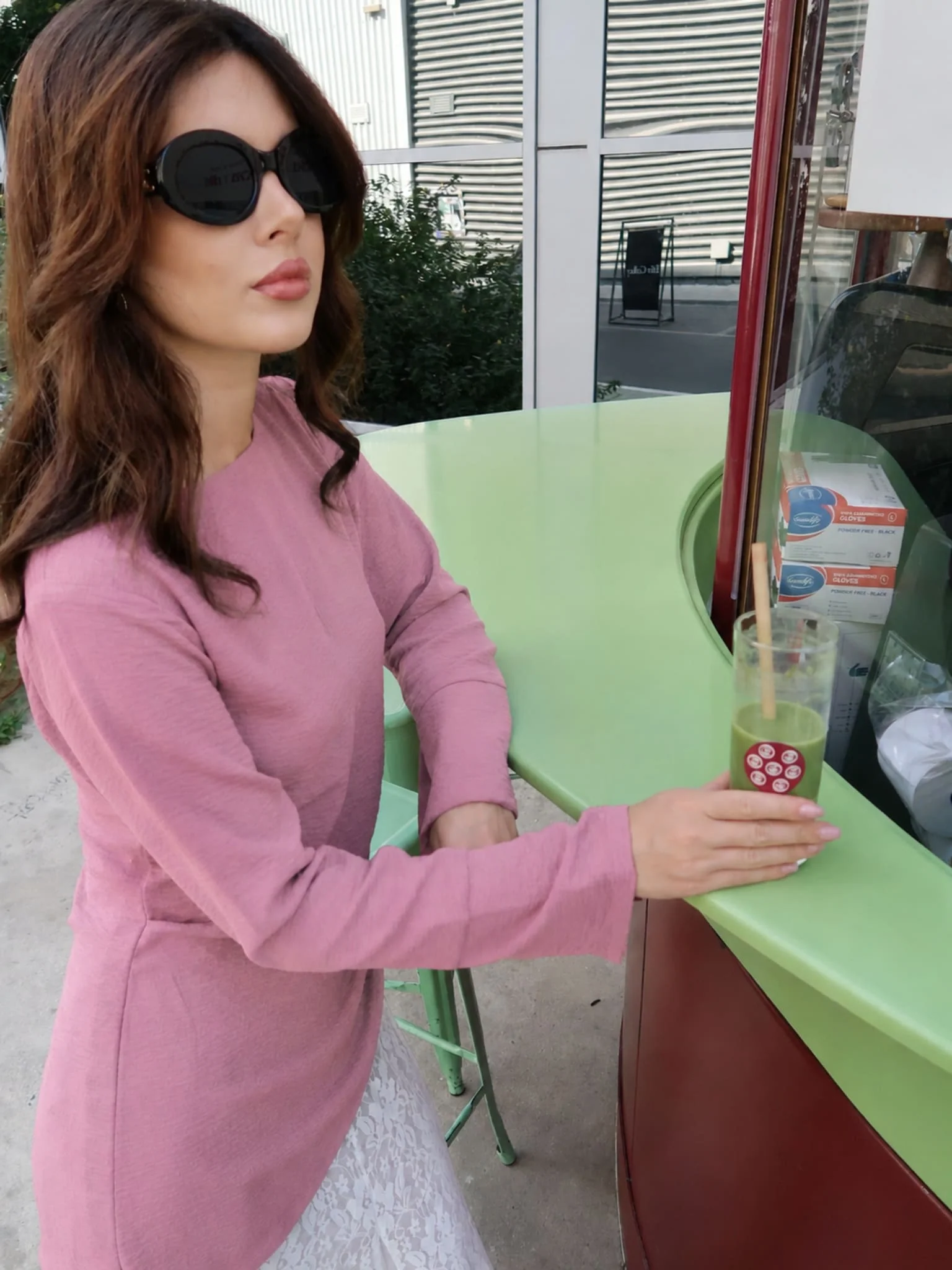 Maisy Pink Asymmetric Shirt - Image 3
