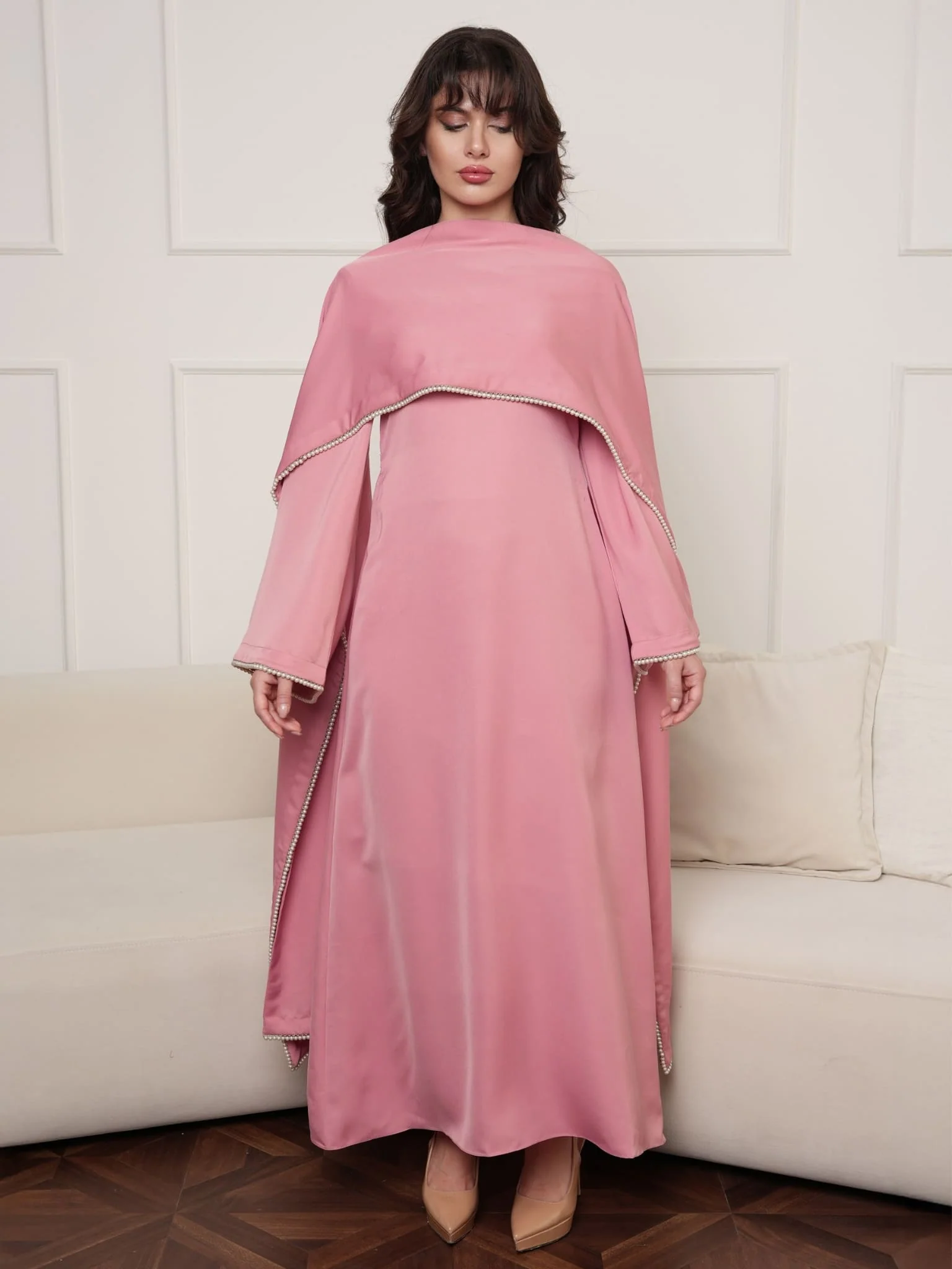 Mariah Pearl Dress And Stole