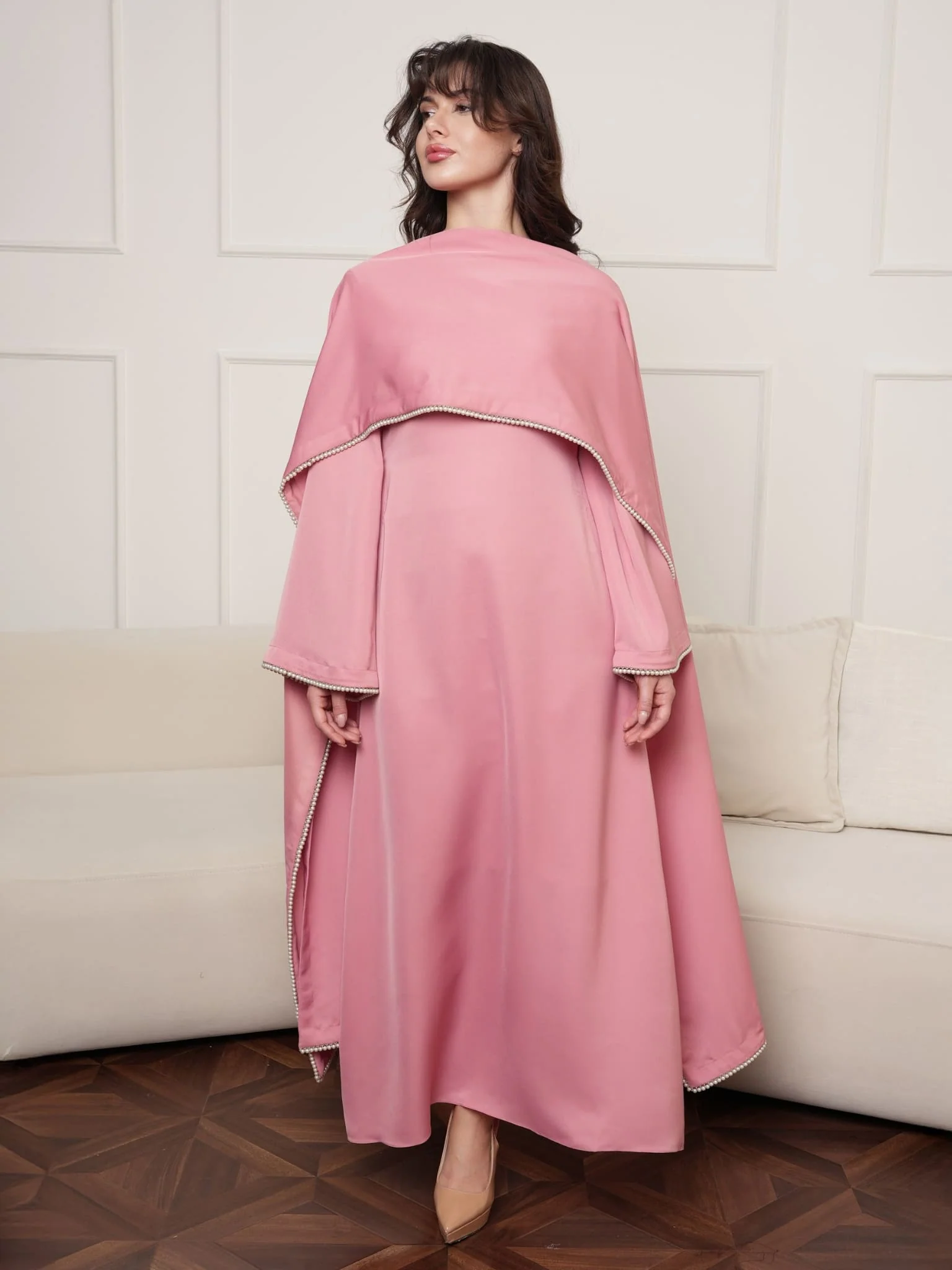 Mariah Pearl Dress And Stole - Image 4