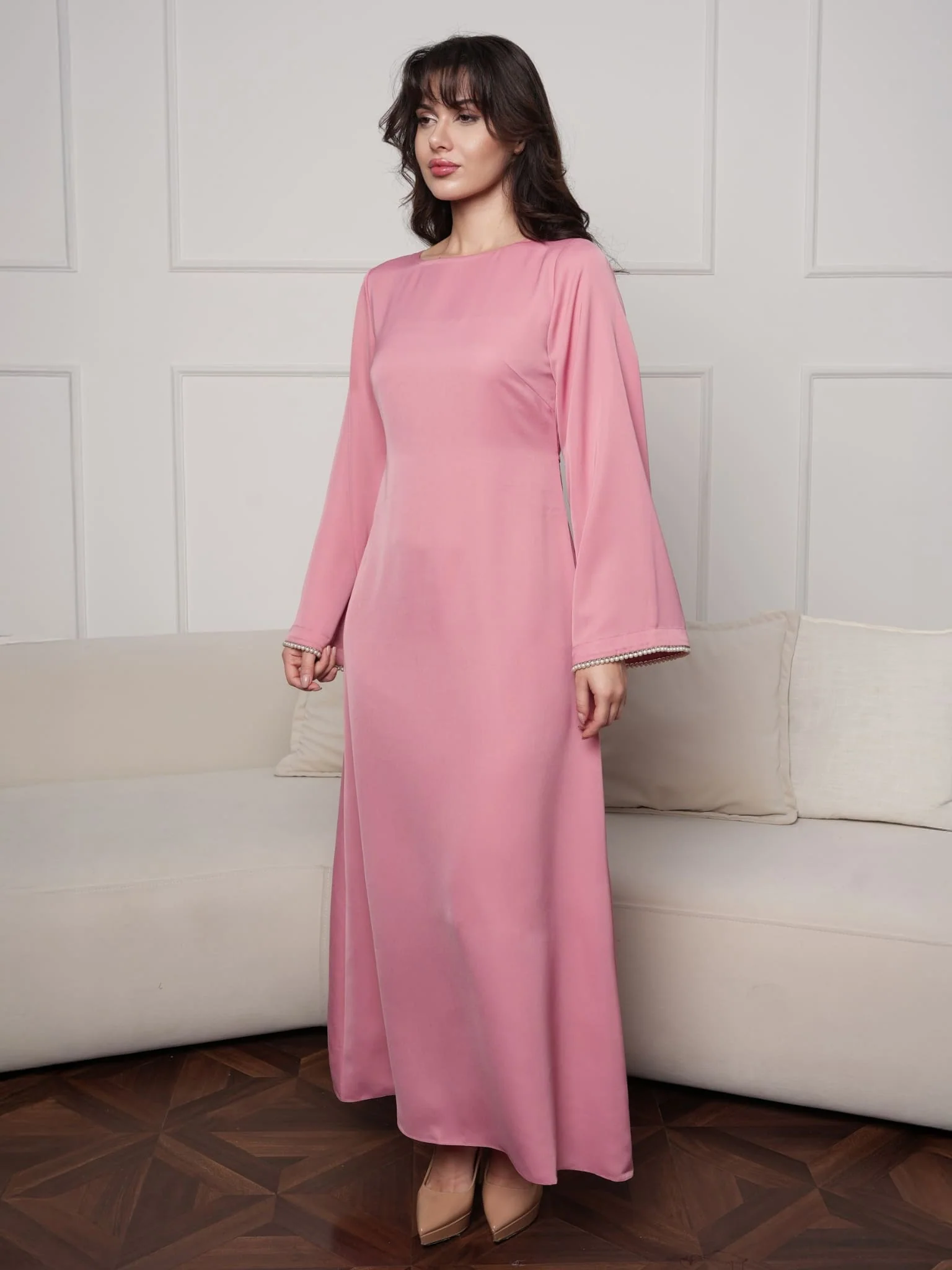 Mariah Pearl Dress And Stole - Image 8