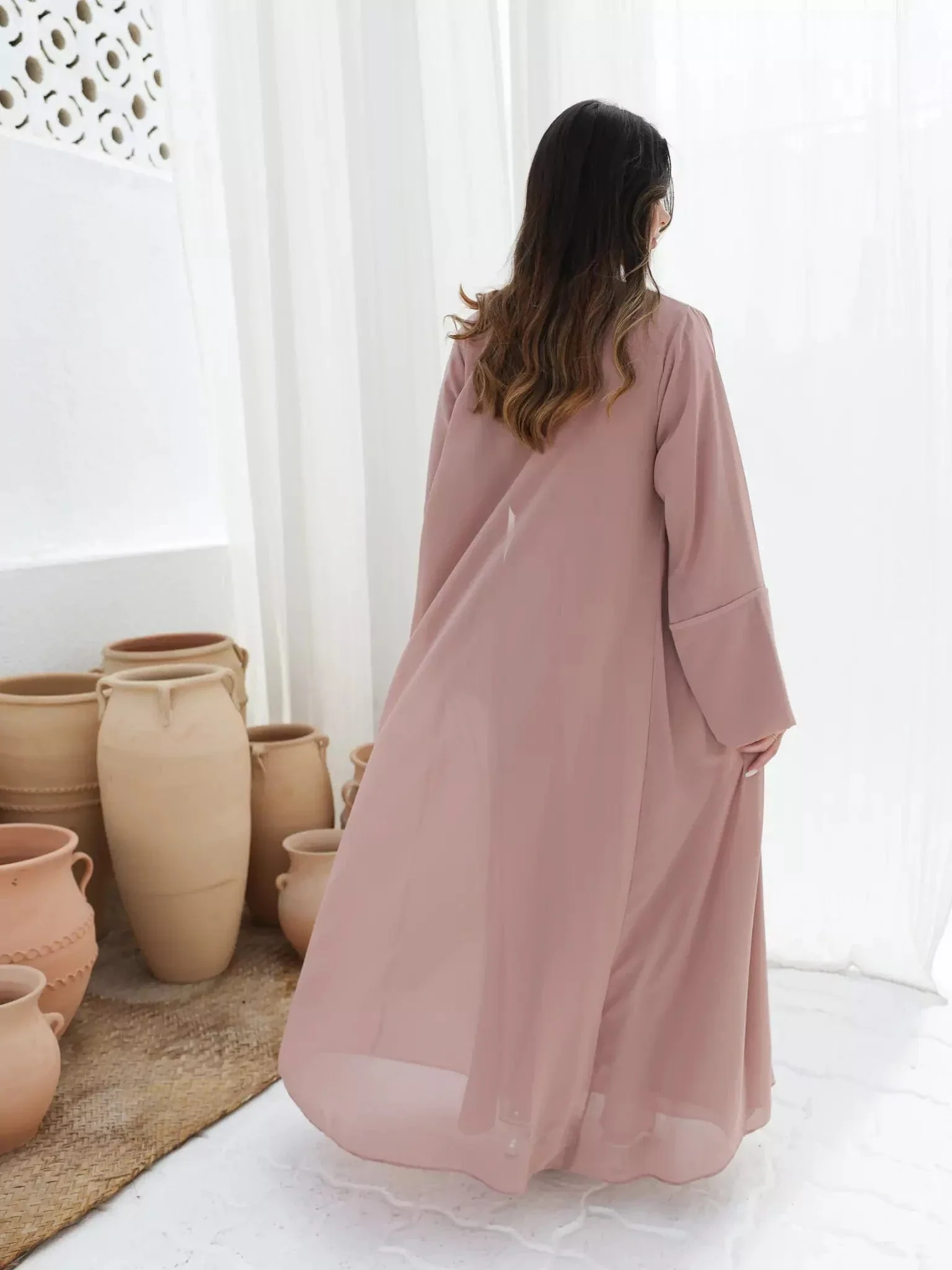 Mariposa Beige Full Dress And Upper - Image 3