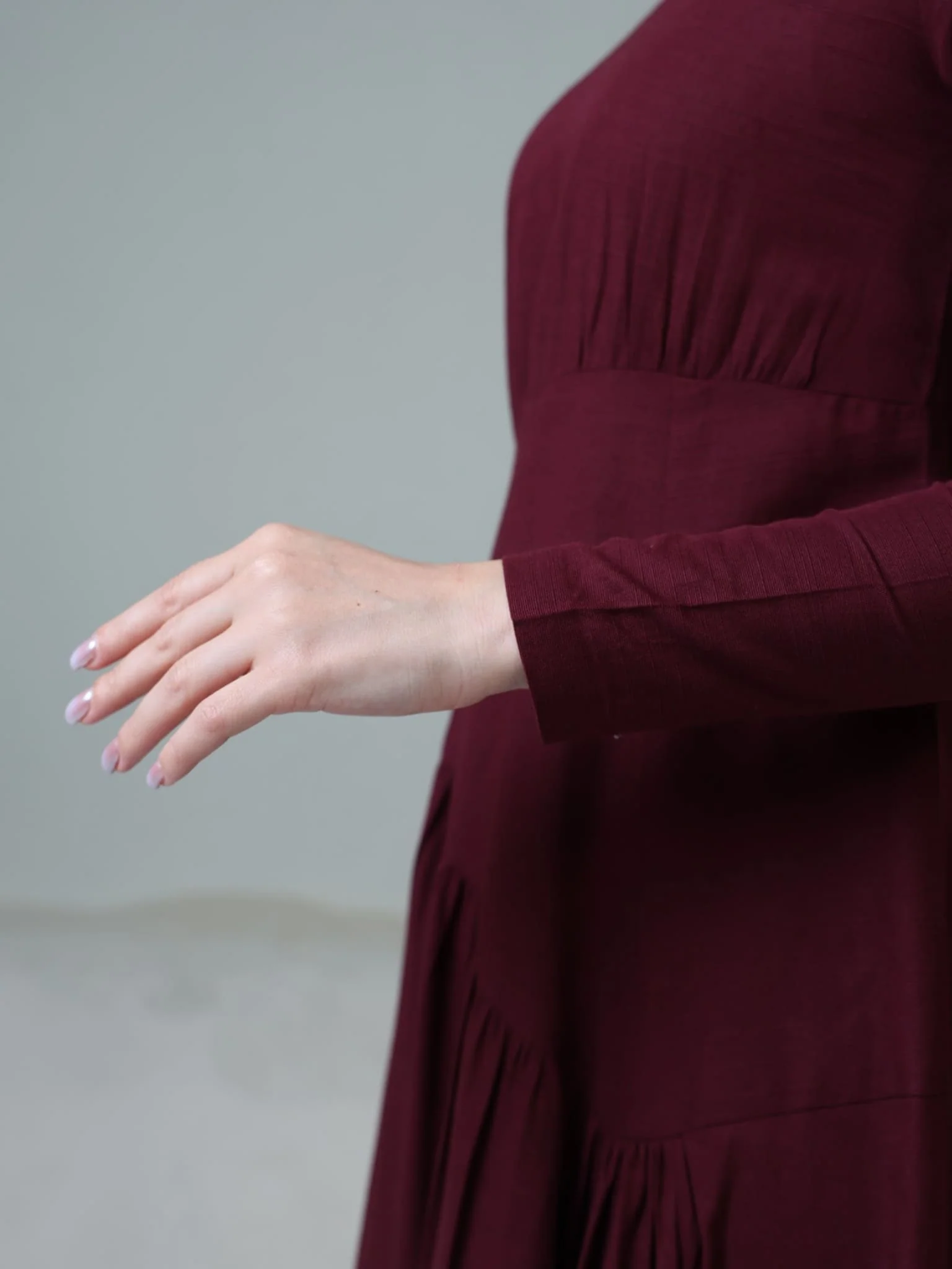 Maroon Rush Long Dress - Image 6