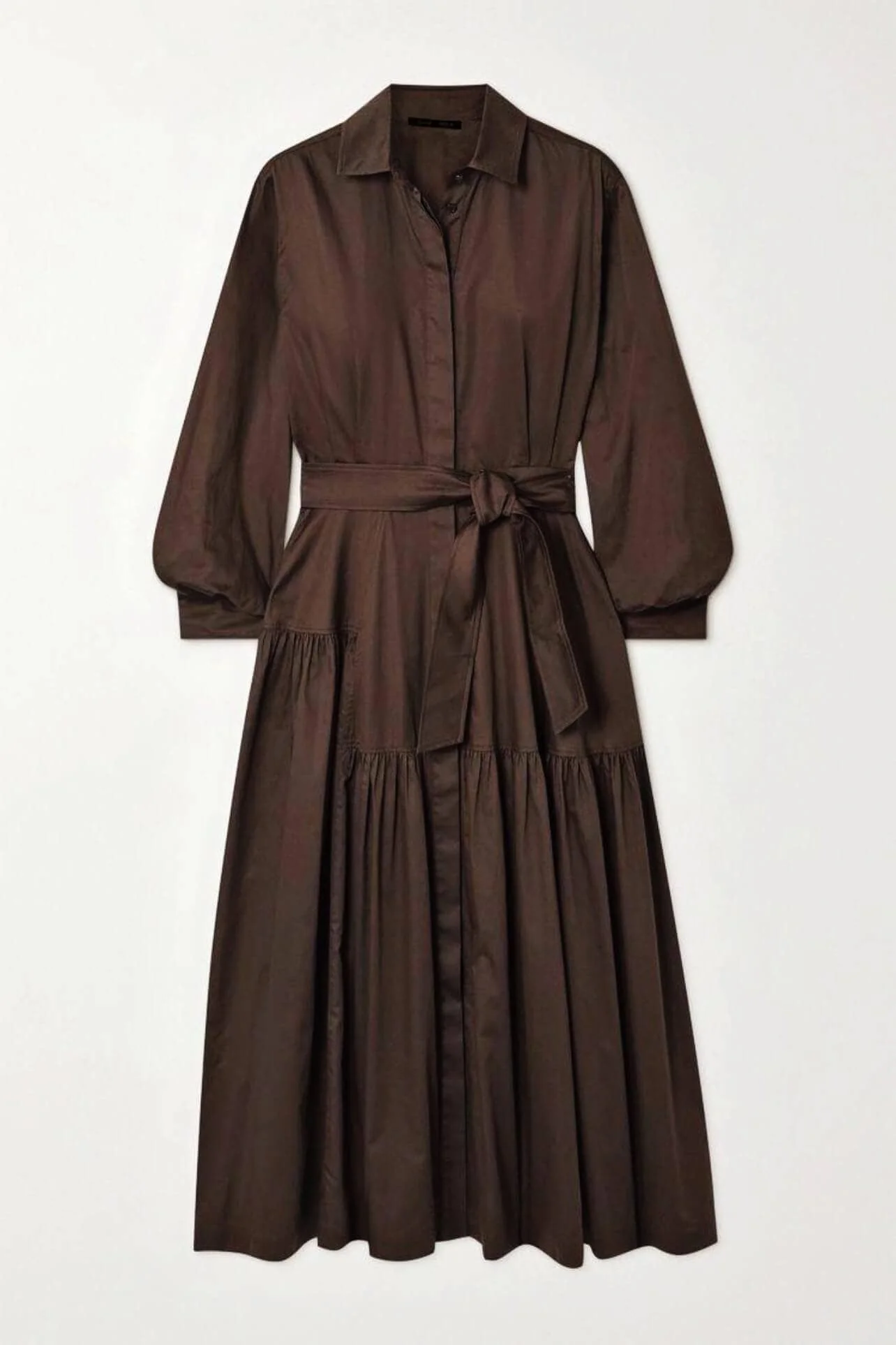 Micah Brown Belted Dress - Image 3