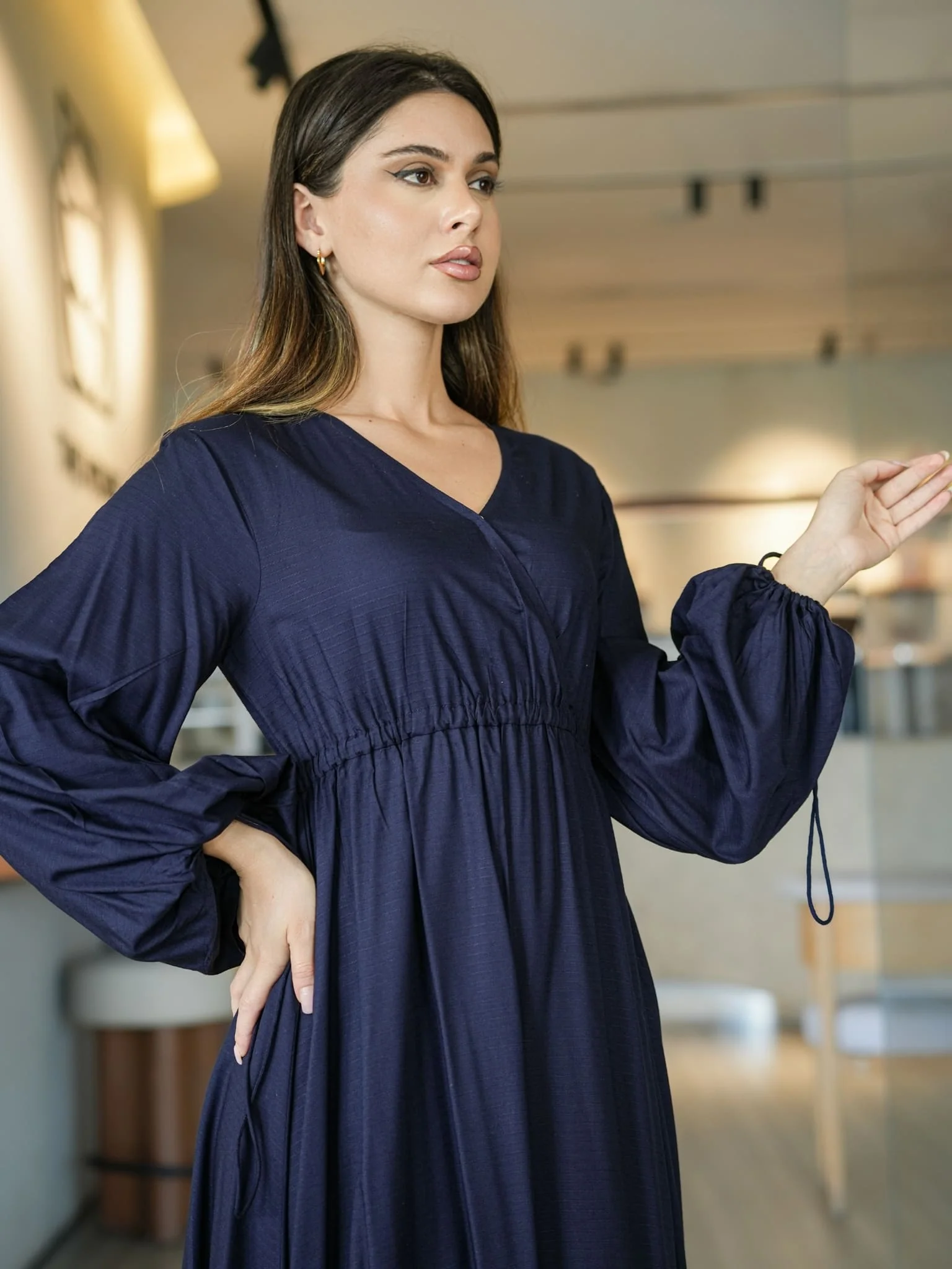 Milaska Blue Long Dress - Image 6