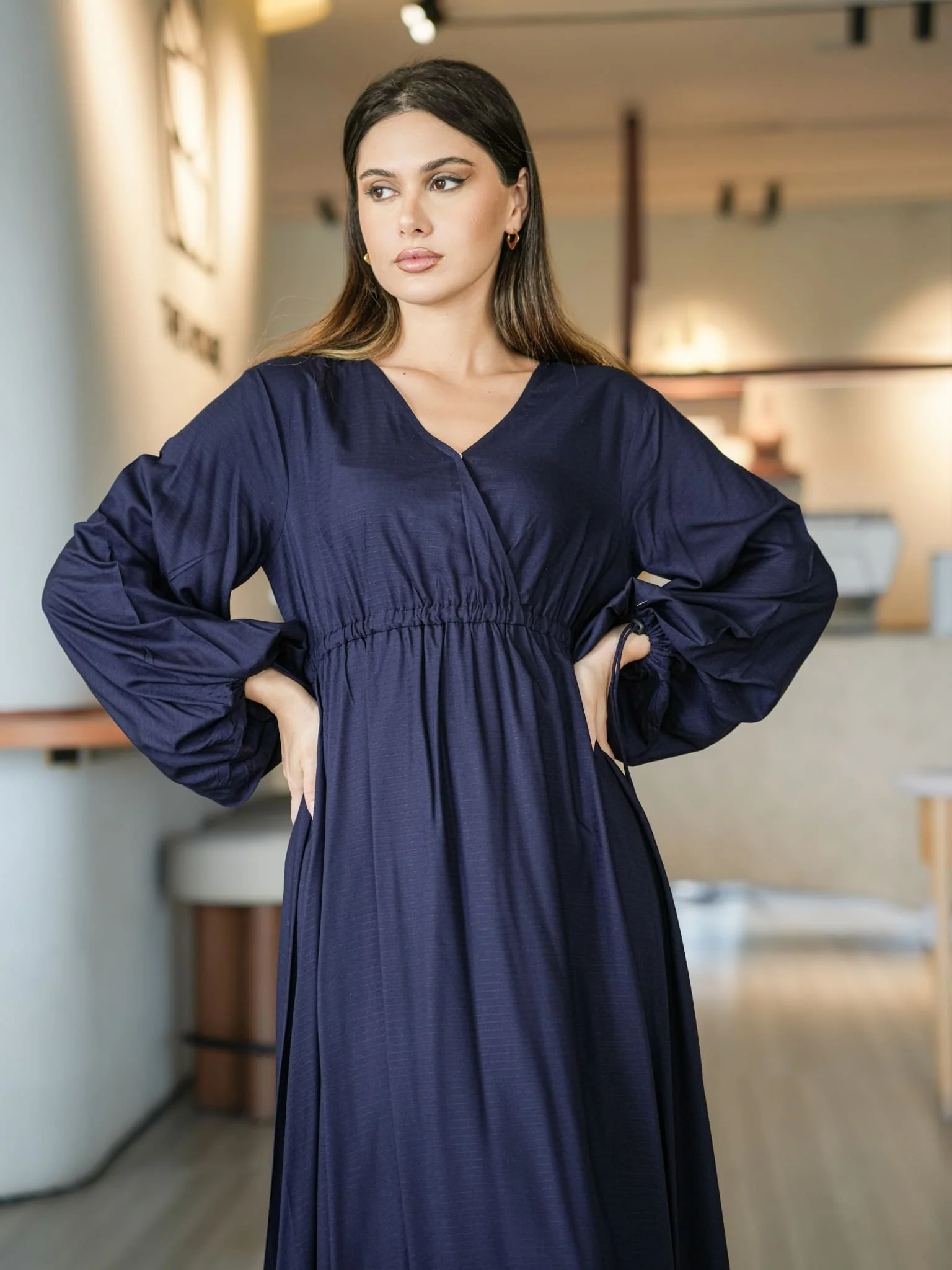 Milaska Blue Long Dress - Image 9