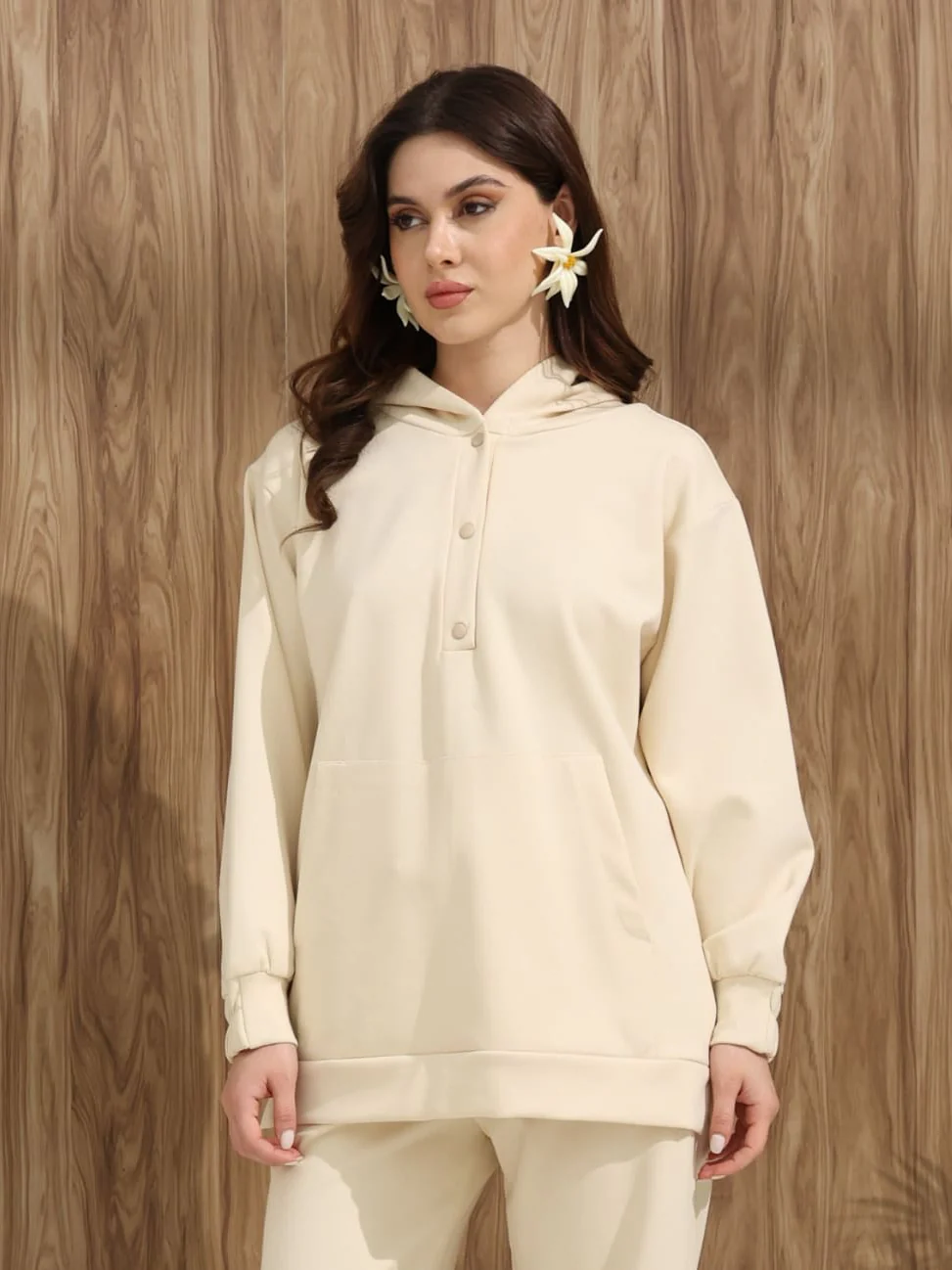 Mindi Offwhite Soft Stream Shirt - Image 6