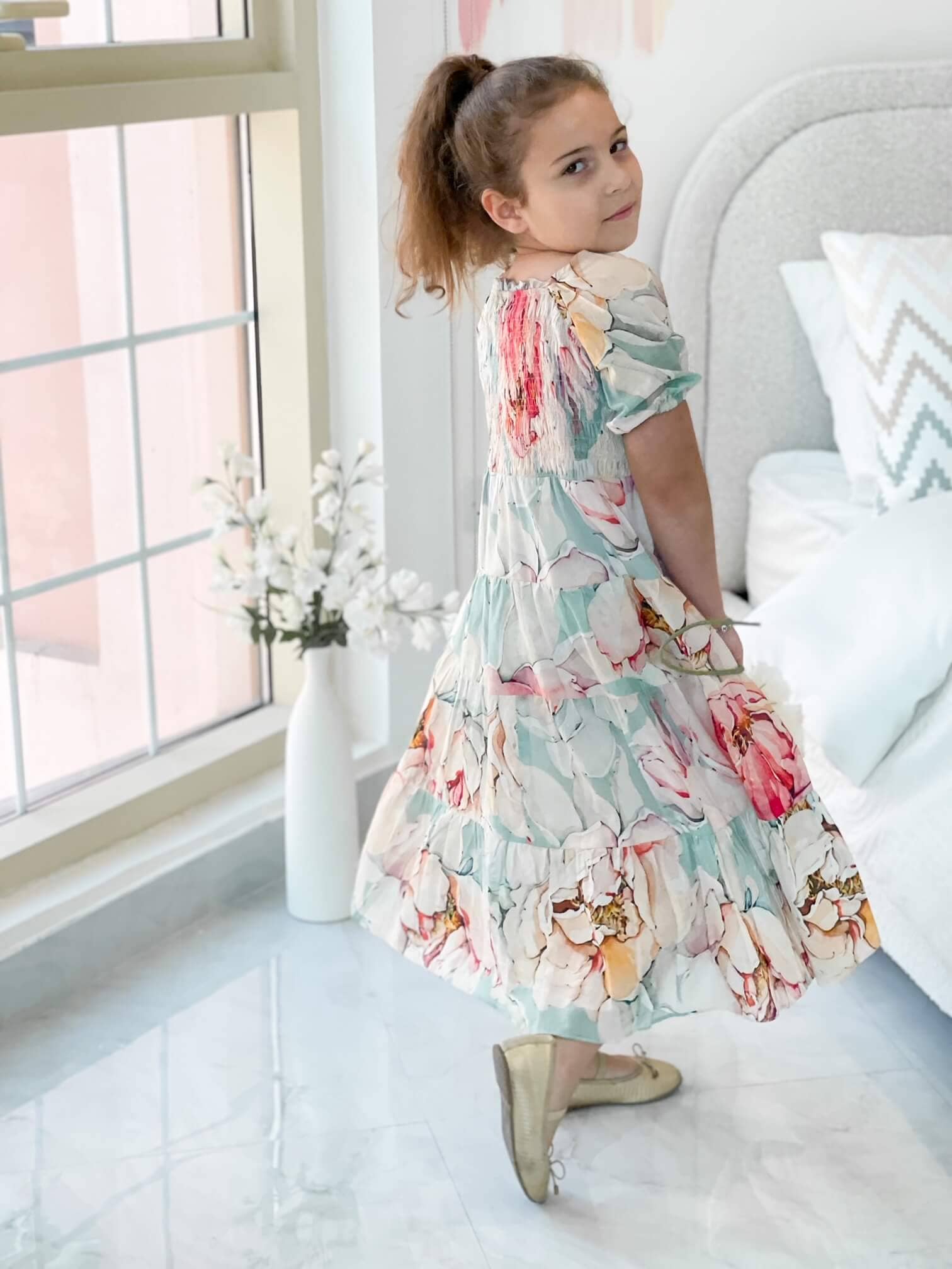 Mini Azure Smock Dress - Image 12