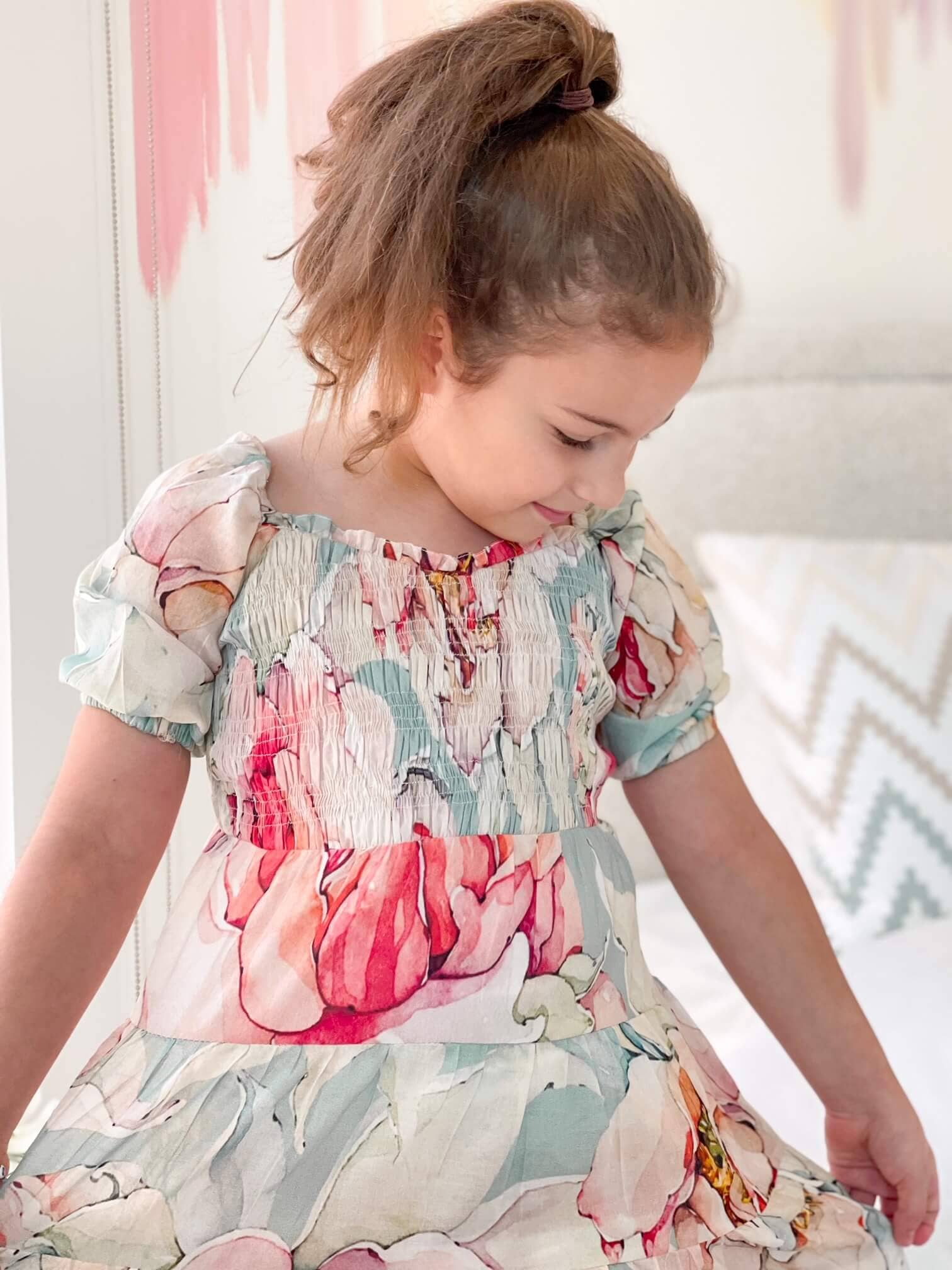 Mini Azure Smock Dress - Image 4
