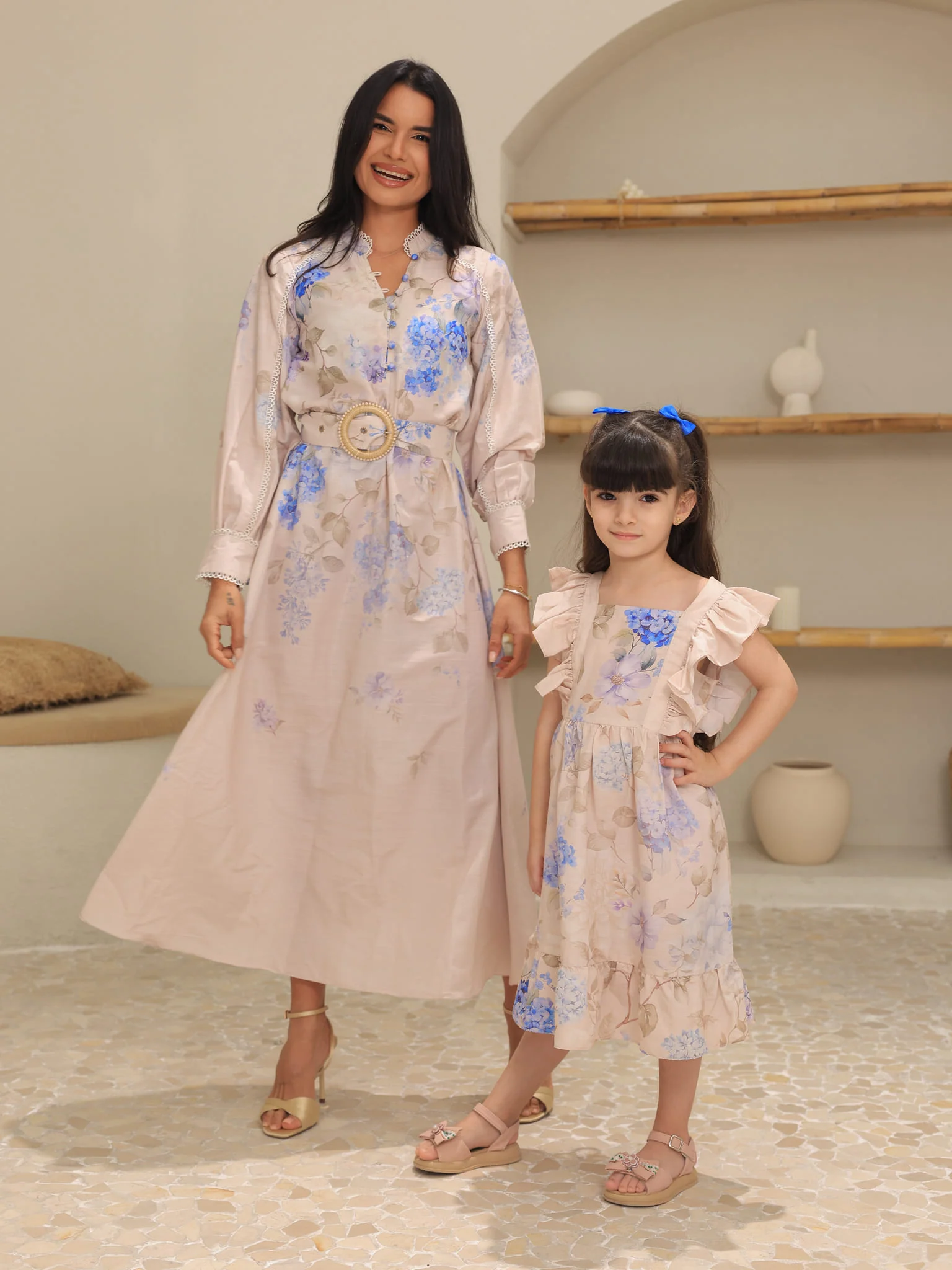 Mini Bellina Blue Floral Dress - Image 7