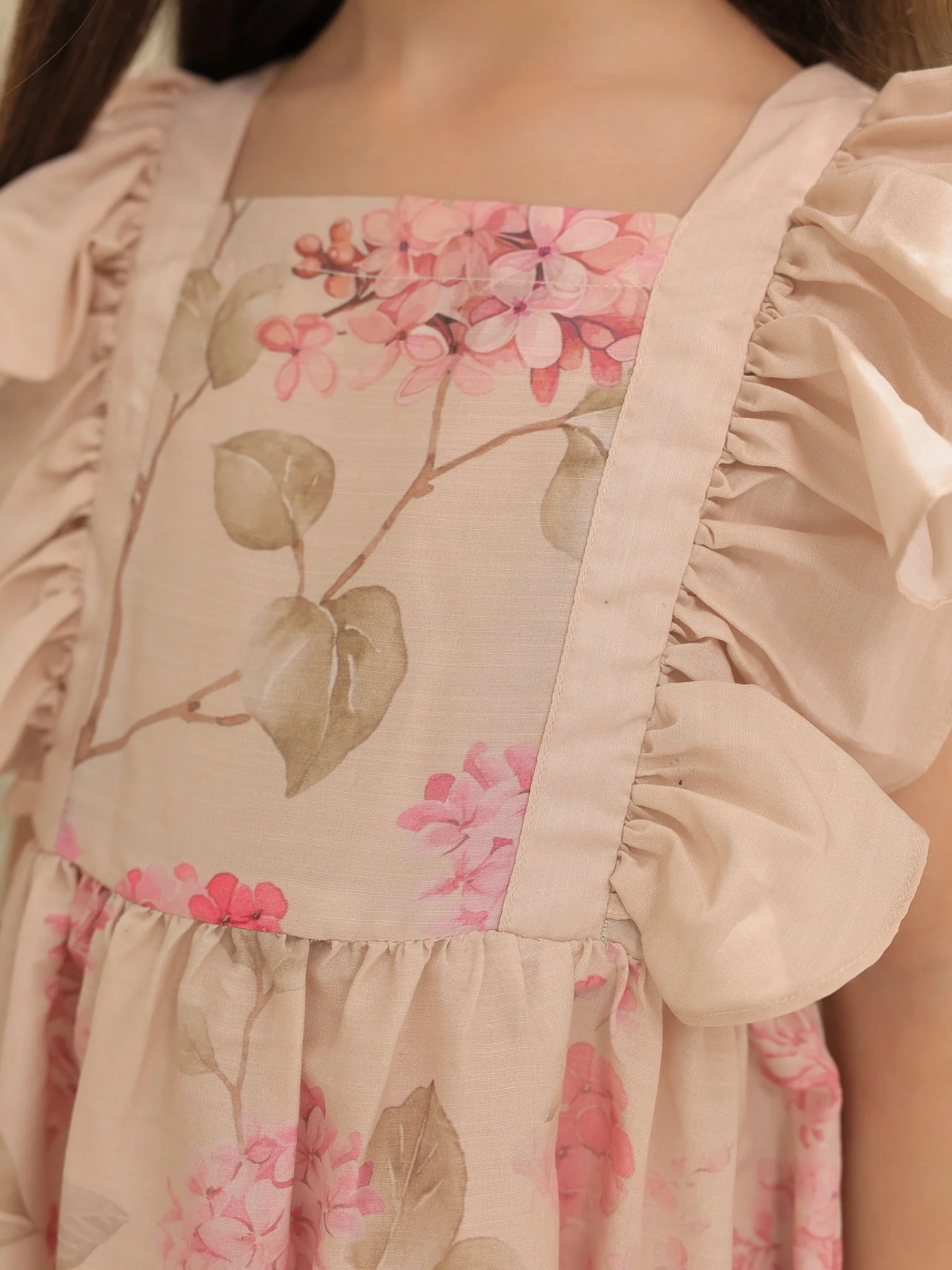 Mini Bellina Pink Floral Dress - Image 5
