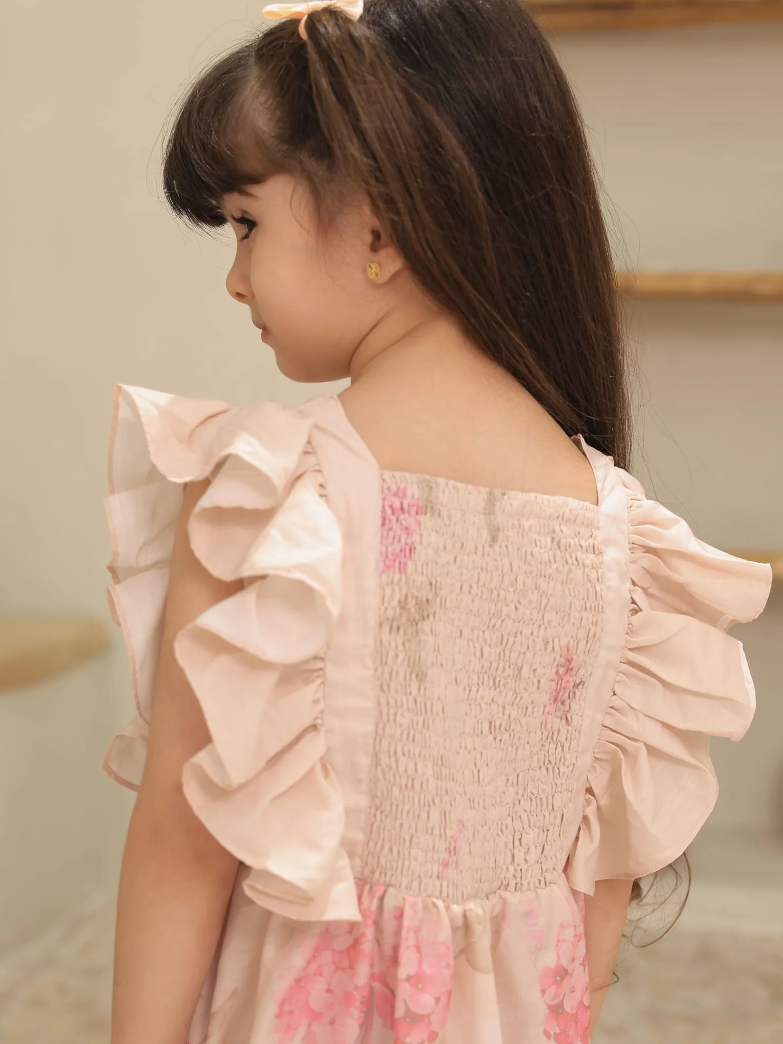 Mini Bellina Pink Floral Dress - Image 6