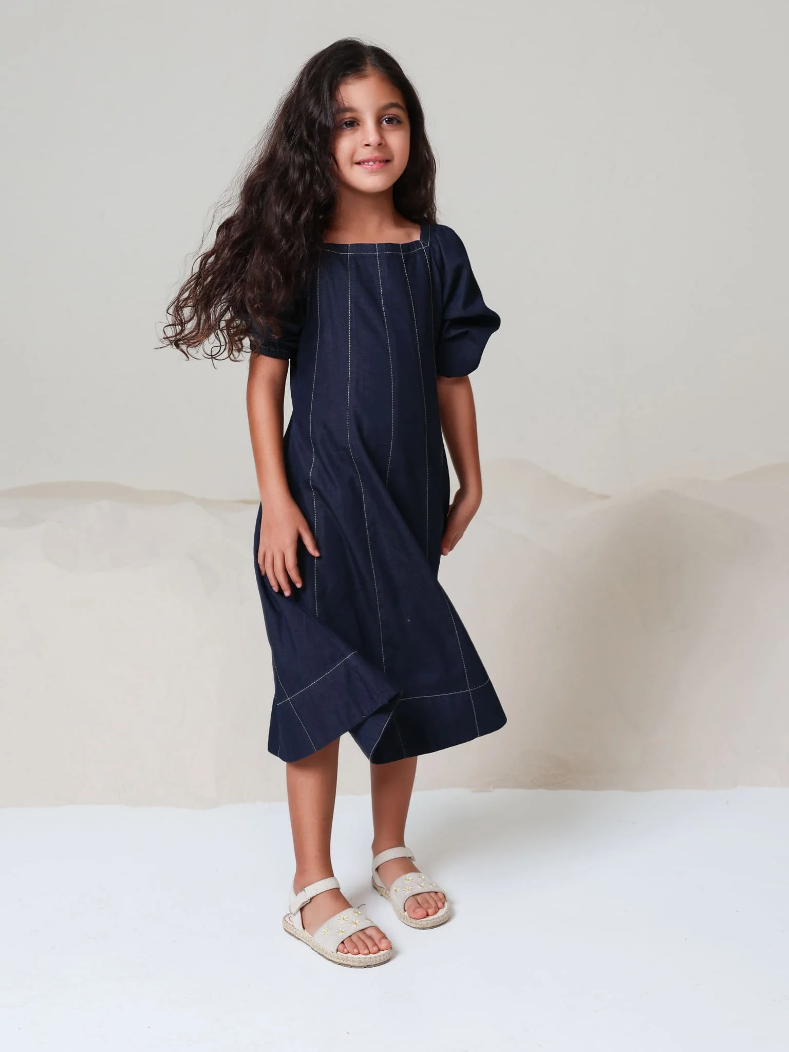 Mini Bria Denim Long Dress - Image 5