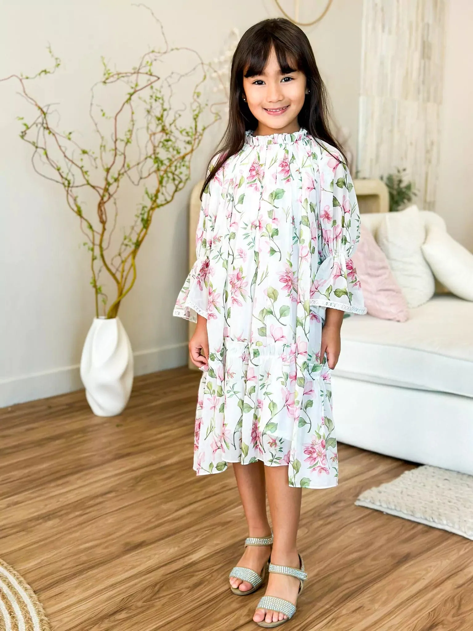 Mini Calla Floral Lace Dress - Image 10