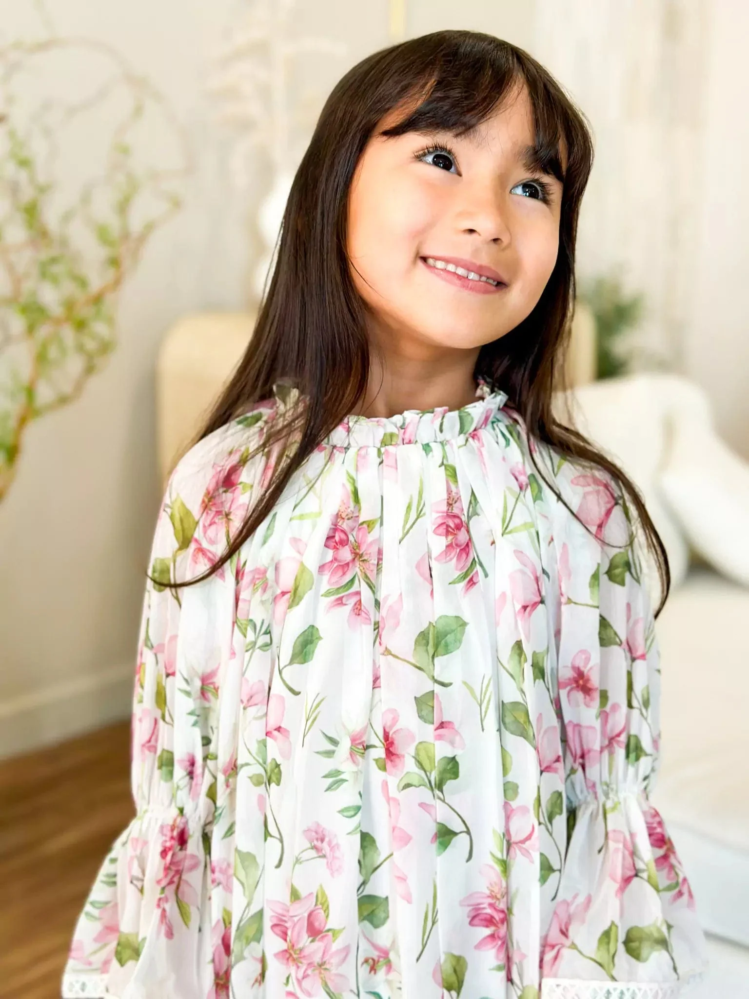 Mini Calla Floral Lace Dress - Image 9